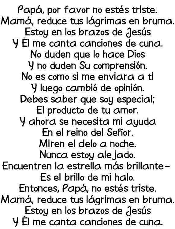 In the Arms of Jesus (Spanish)