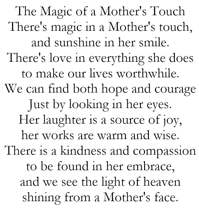 Magic of a Mother's Touch