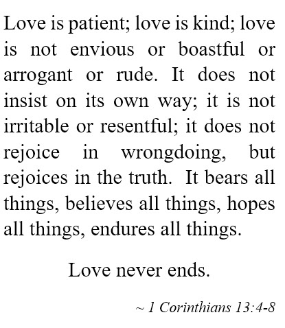 Corinthians 13:4-8