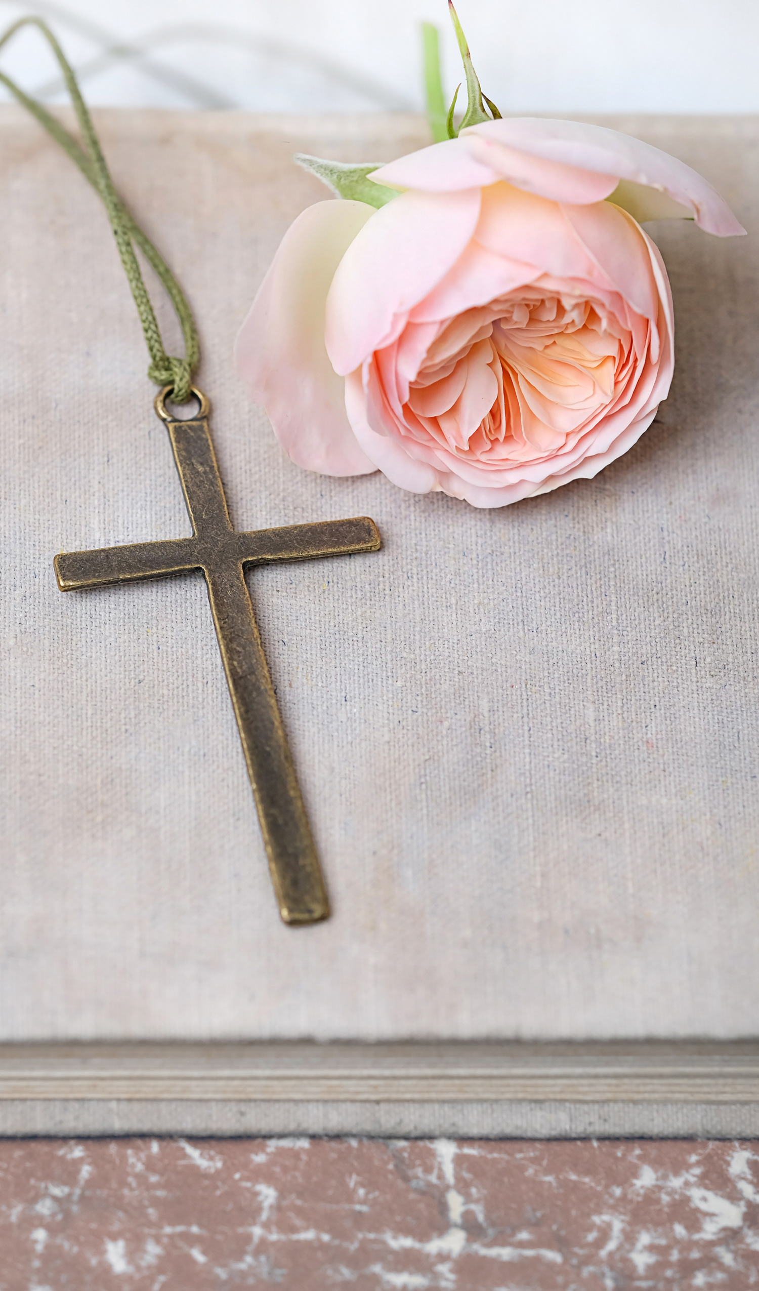 RX.6 CROSS WITH PINK ROSE