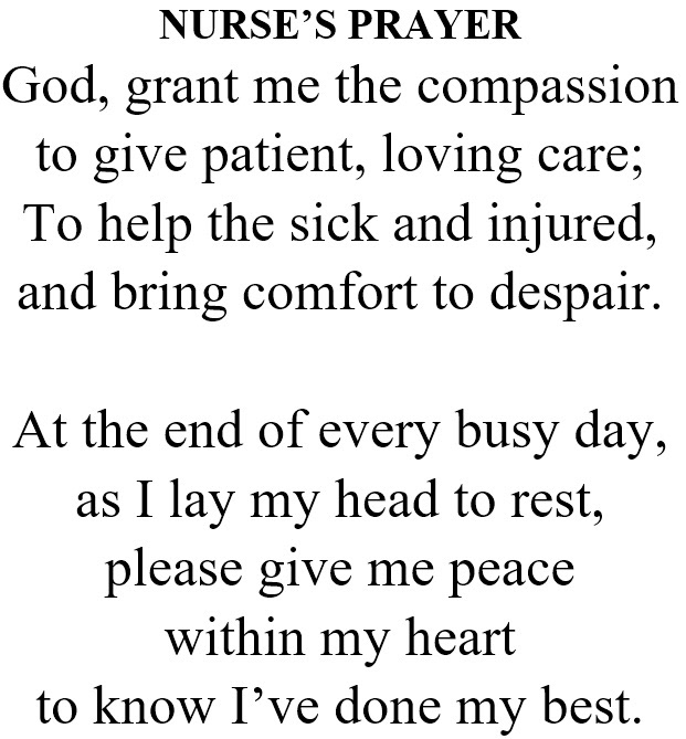 Nurse's Prayer