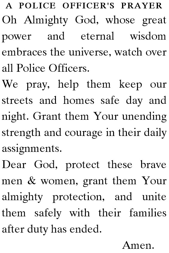 Police Officer's Prayer (Oh Almighty God)
