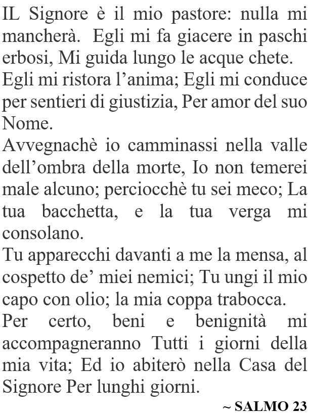 Psalm 23 - Italian