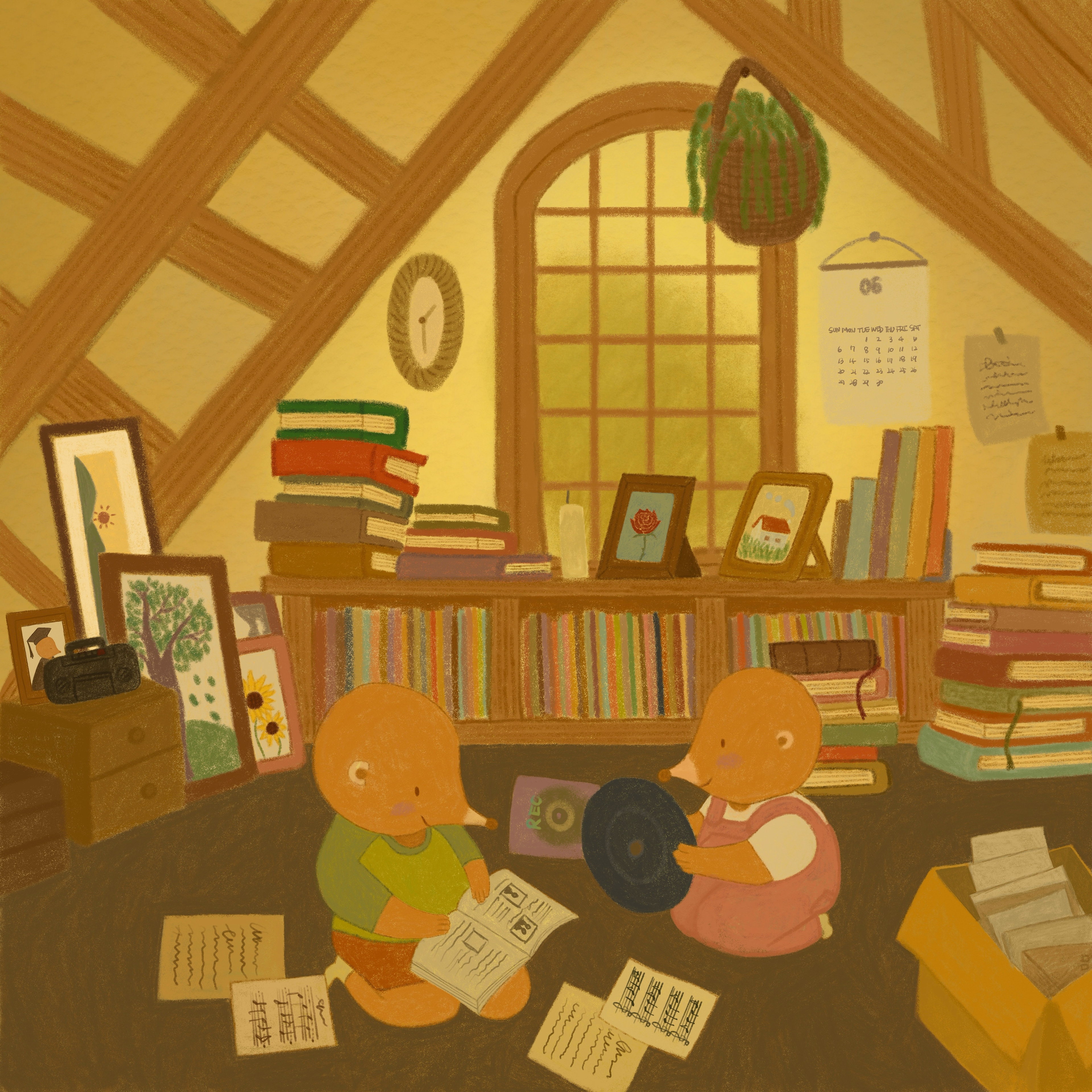 Grandma's attic /digital drawing