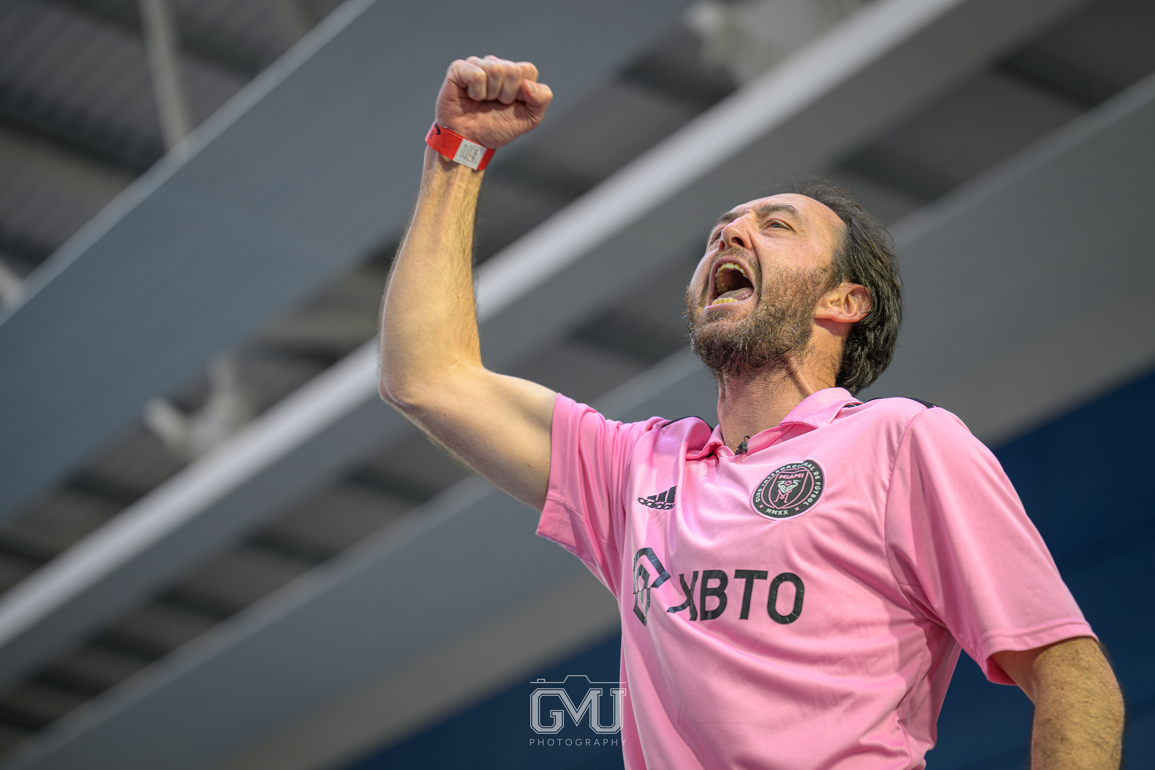 Coach celebrating his athlete's victory, National Senior Indoor Championships, Dublin 2025