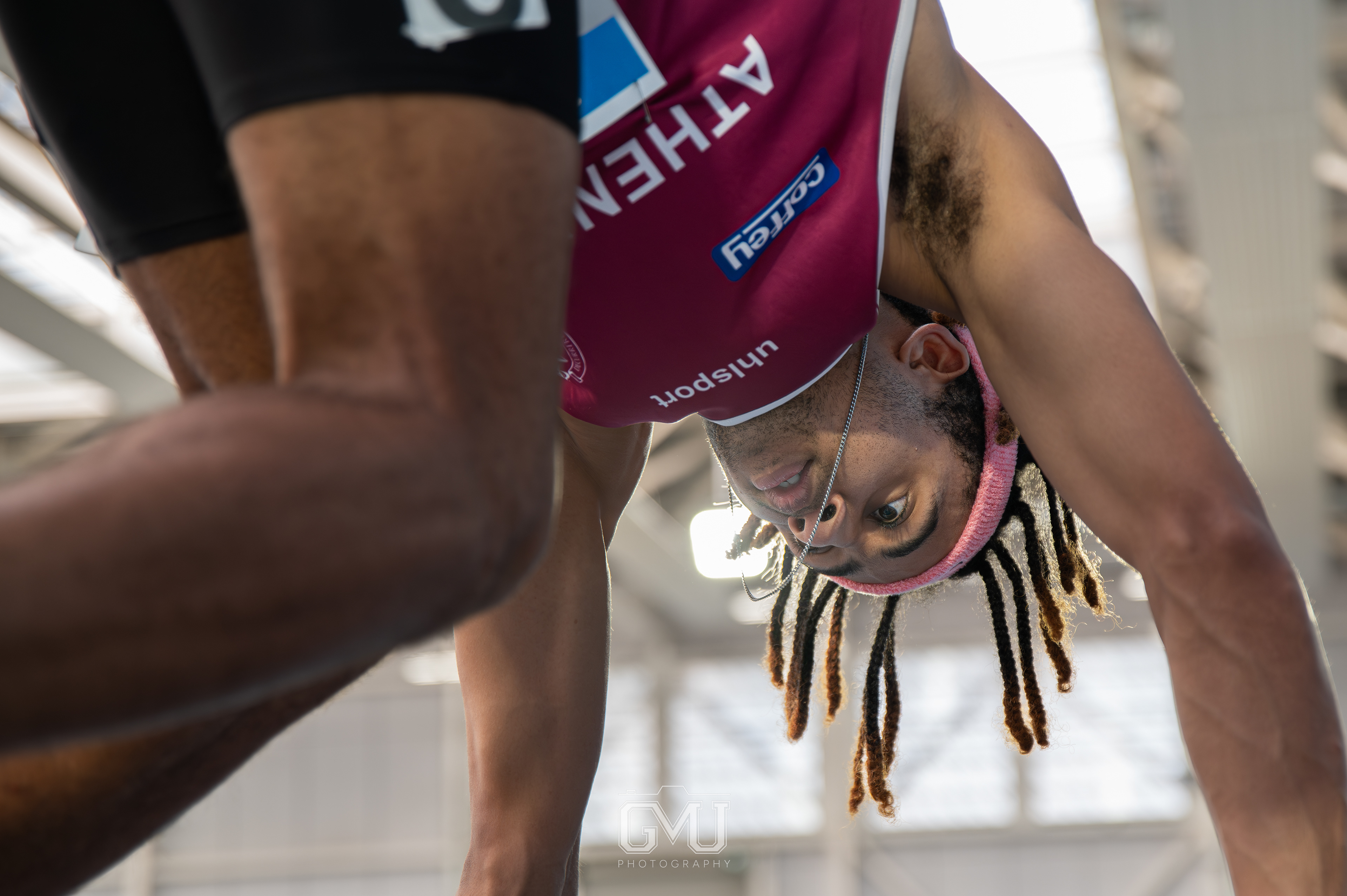 Sean Doggett focused before start, National Senior Indoor Championships, Dublin 2025 