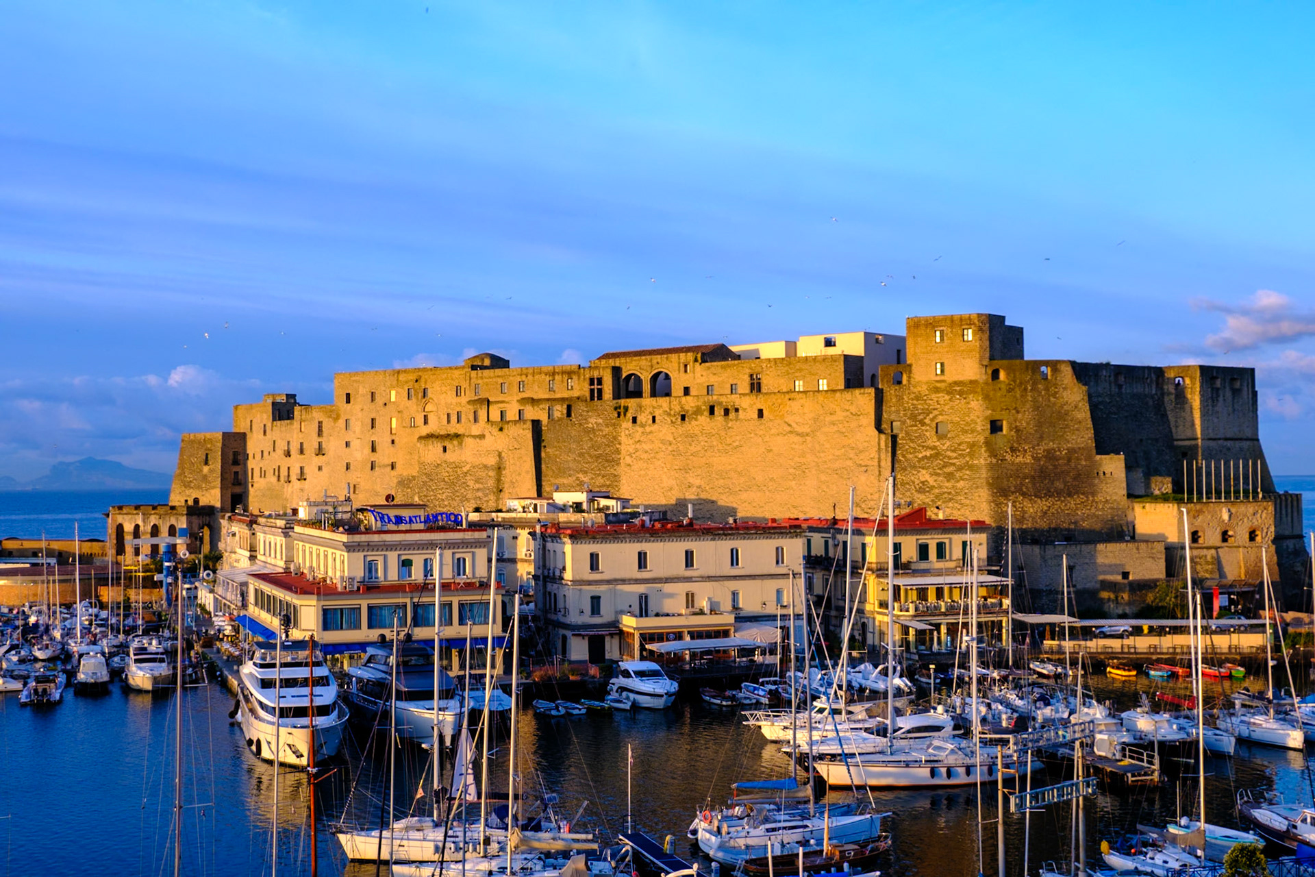 Naples 2024 - View from Santa Lucia Hotel - Castle dell’Ovo