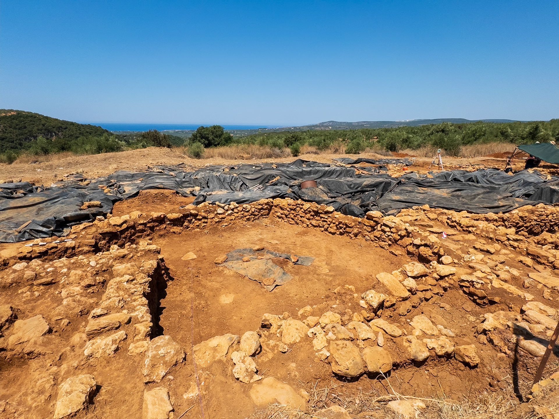Iklaina Archaelogical Trip 2024 - Day 15, Last Day - One of the Megarons