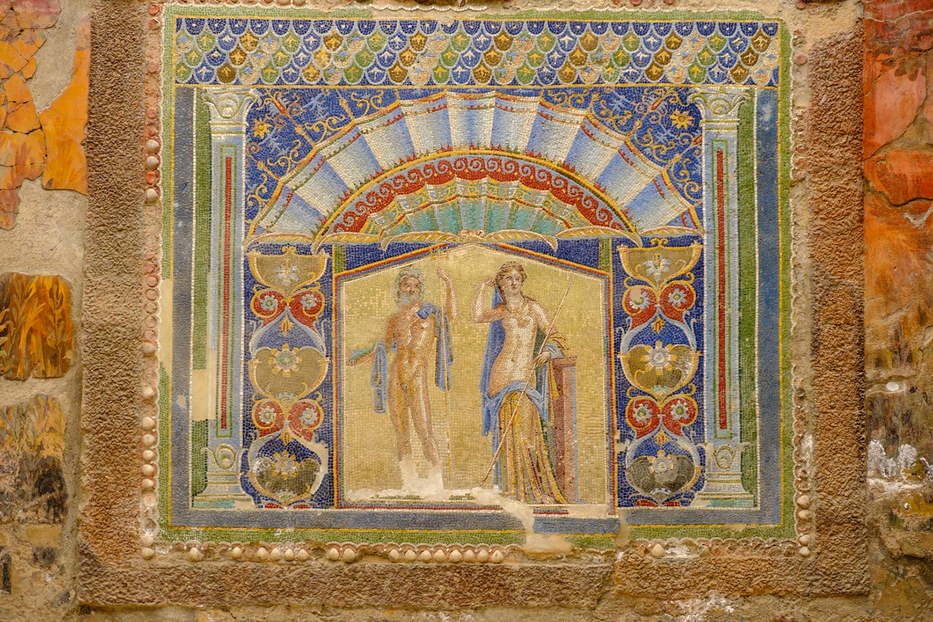 Naples 2024 - Herculaneum - Casa di Nettuno e Anfitrite