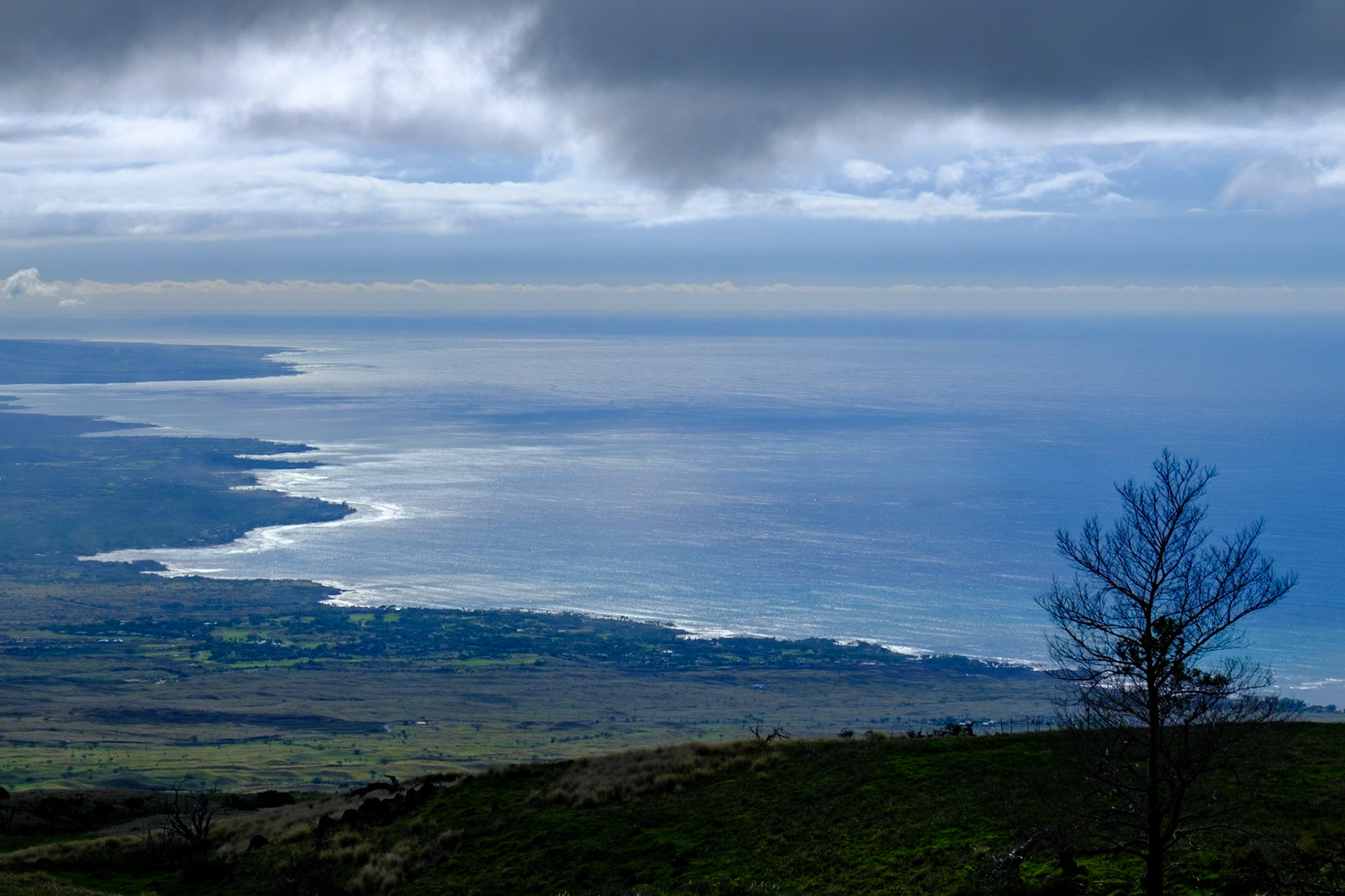 Kona Coast from above Waimea