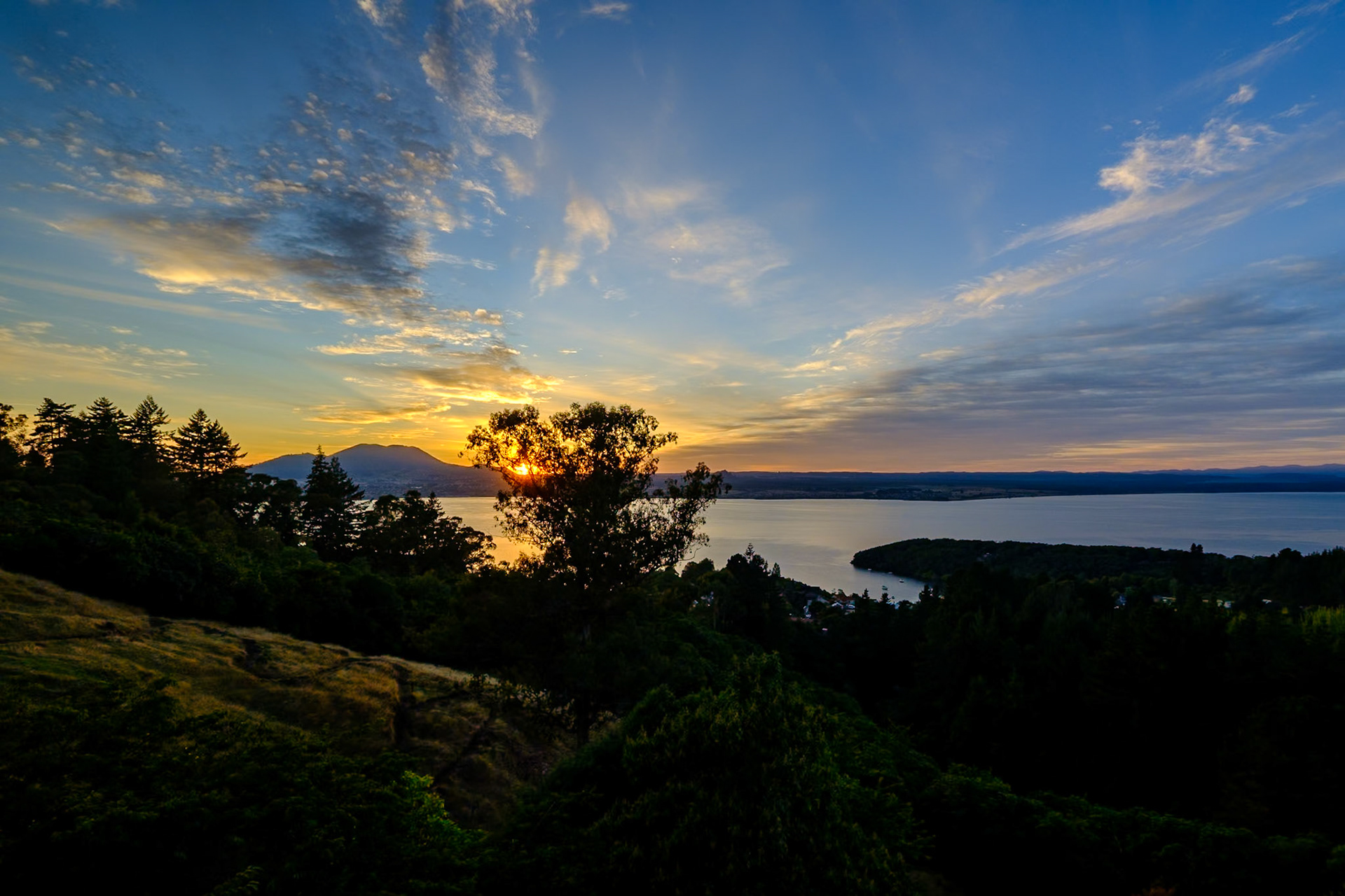 New Zealand - Taupo - Lake Taupo views - Early Morning from Acacia Cliffs Lodge