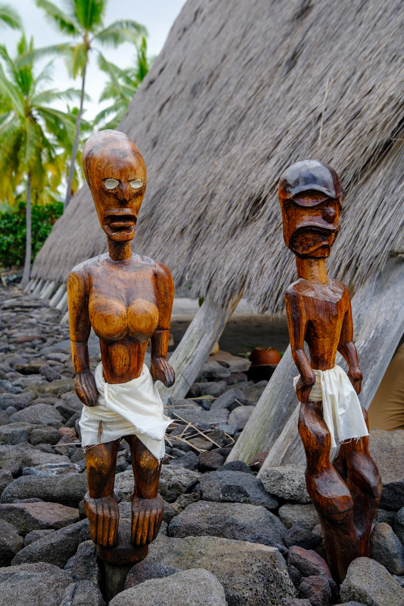 Moderen Ki’i at Pu’uhonua o Honaunau National Historic Park