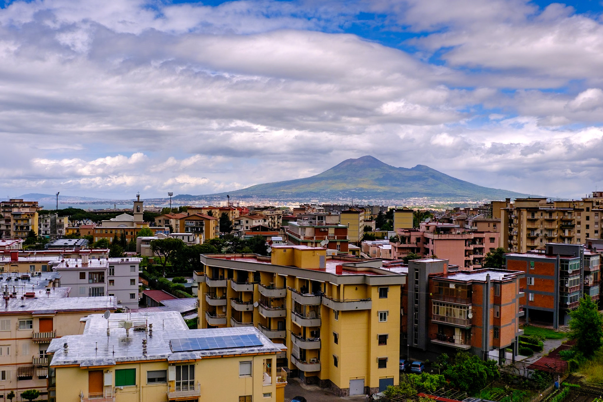 Naples 2024 - Stabiae - Villa of San Marco, view of Vesuvius