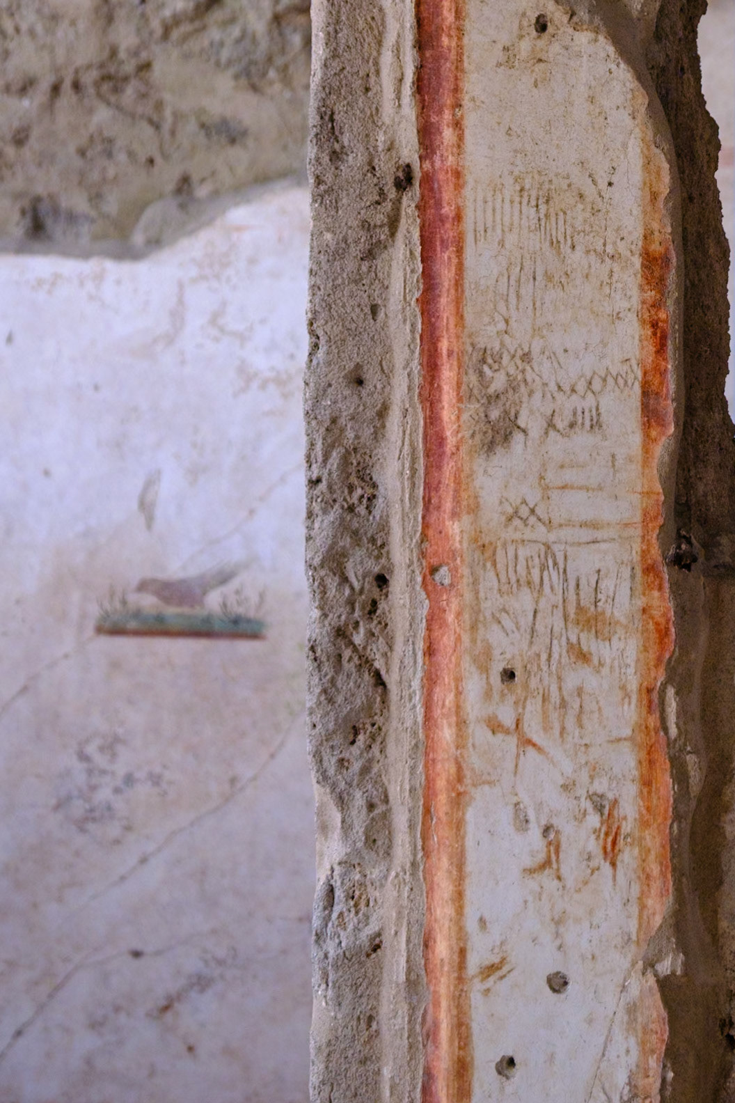 Naples 2024 - Pompeii - Insula 10 of Regio IX -  Special tour - Graffiti listing building materials