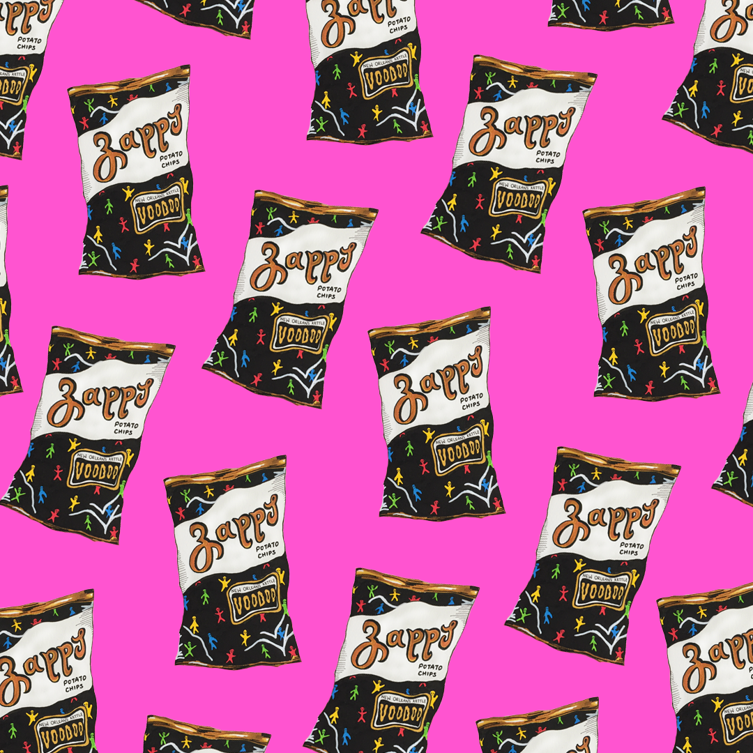 "Chips are for Girls Pattern", Marker and Digital, 2021.