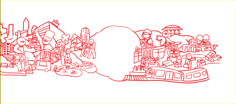 Original Composition Line Art