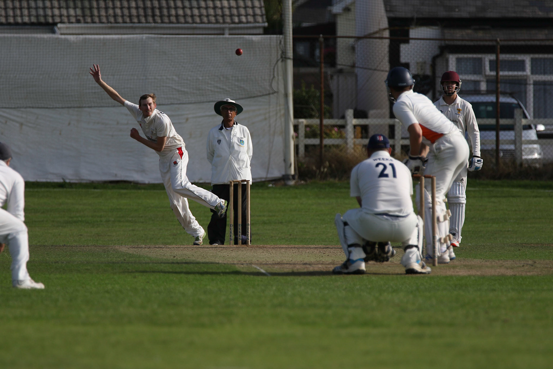 Spin bowling in Devon League fixture