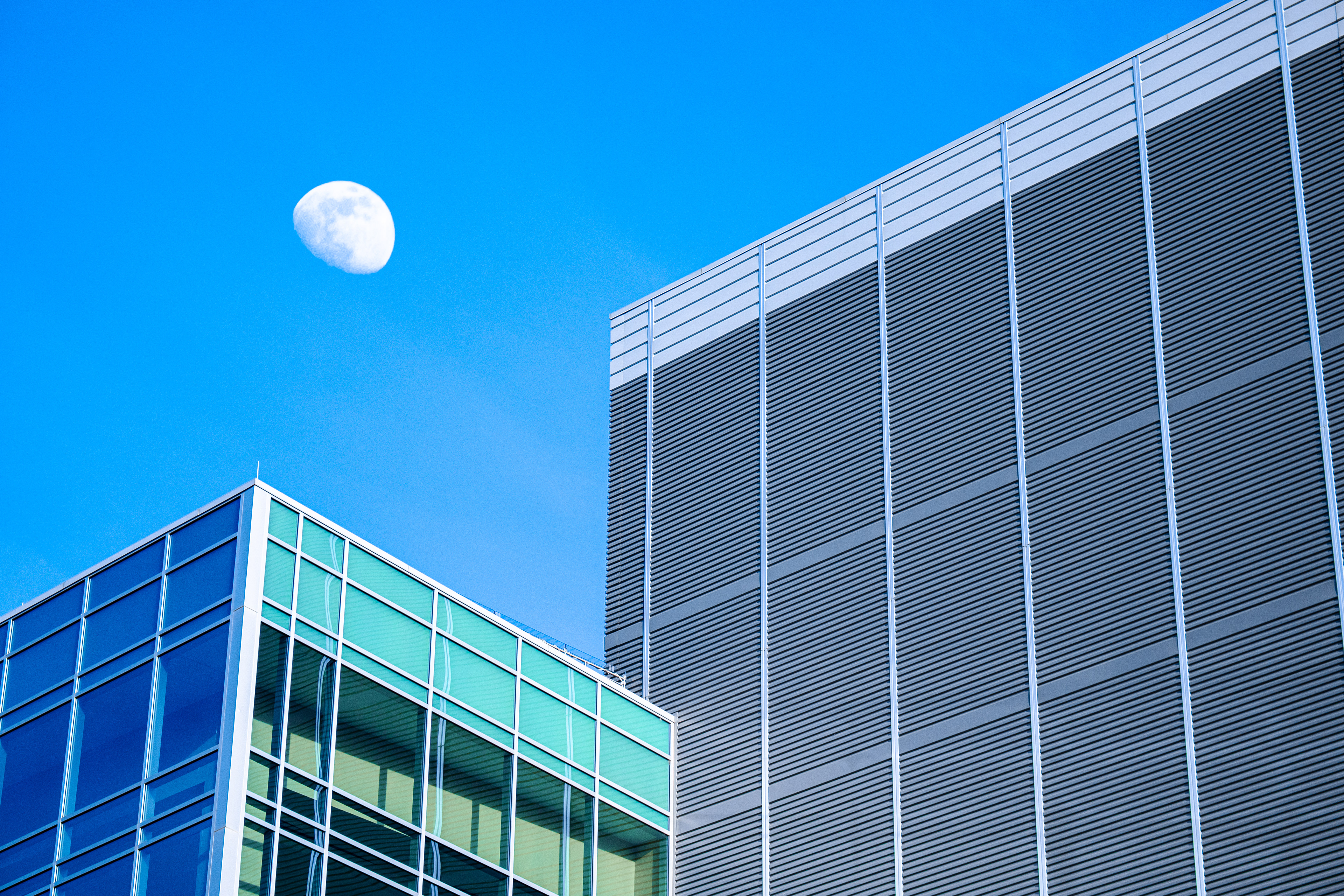 Moonrise over Utah Valley Convention Center – Provo, Utah County, Utah
