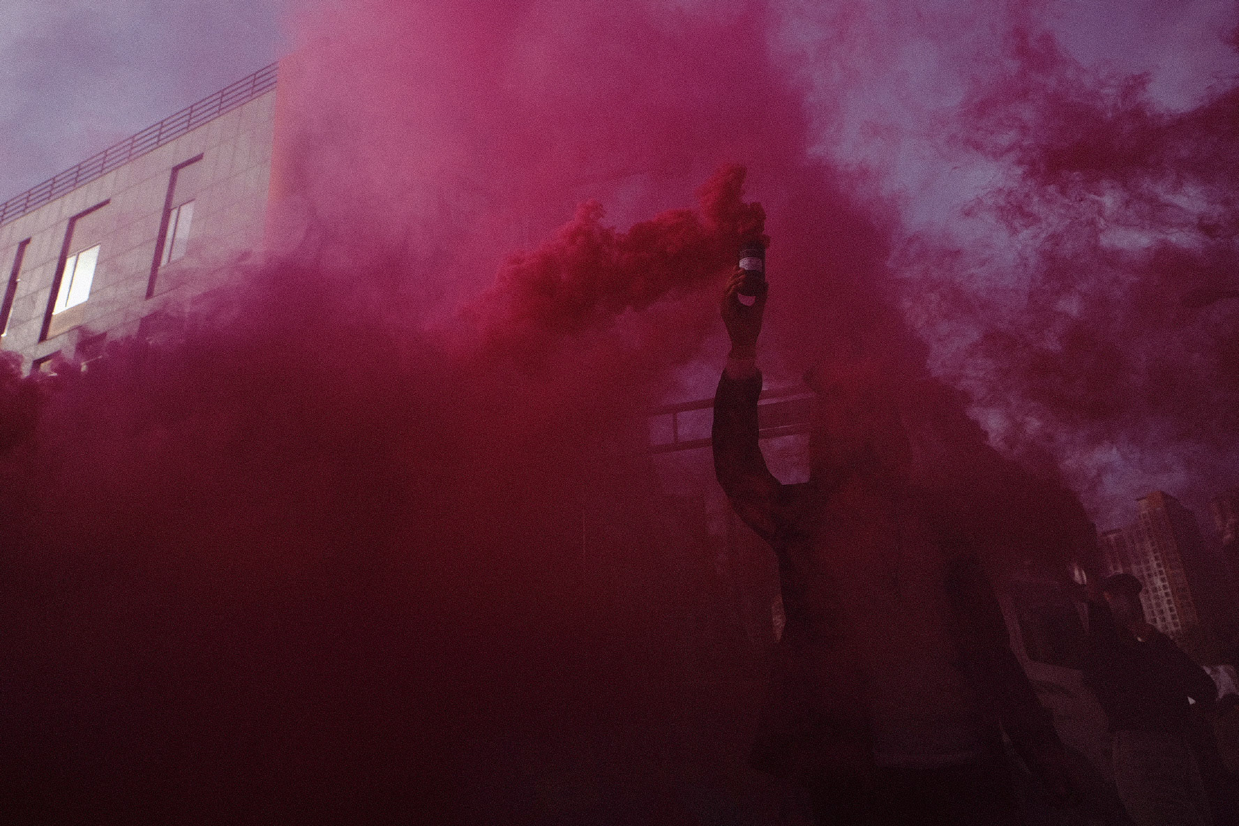 414 Climate Justice protesters march in front of the Sejong Government Complex in Sejong, Republic of Korea, April 14, 2023. Matrix Images/Lee Kitae