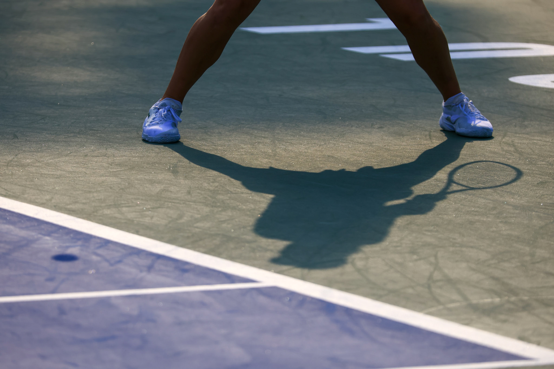 Yue Yuan of China returns to Jessica Pegula of the United States during their round of singles final match at the Hana Bank Korea Open Tennis Tournament at the Olympic Park Tennis Court in Seoul, South Korea, on October 15, 2023. Matrix Images / Lee Kitae