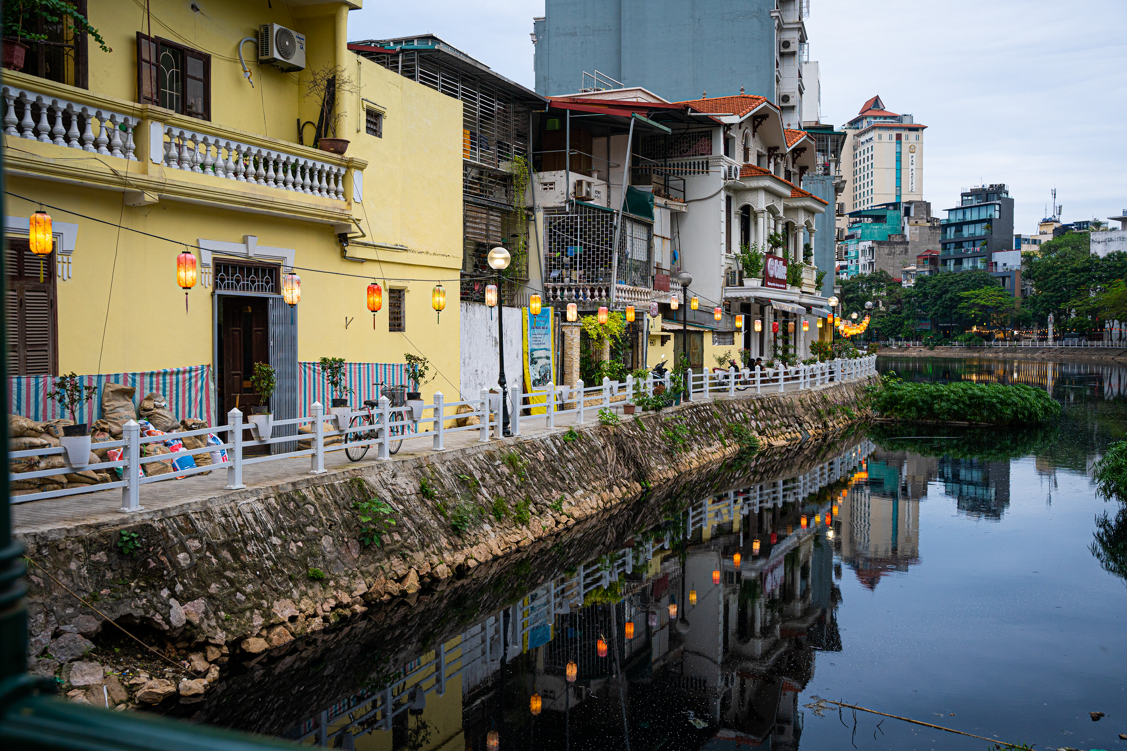 Lantern street within Hanoi.