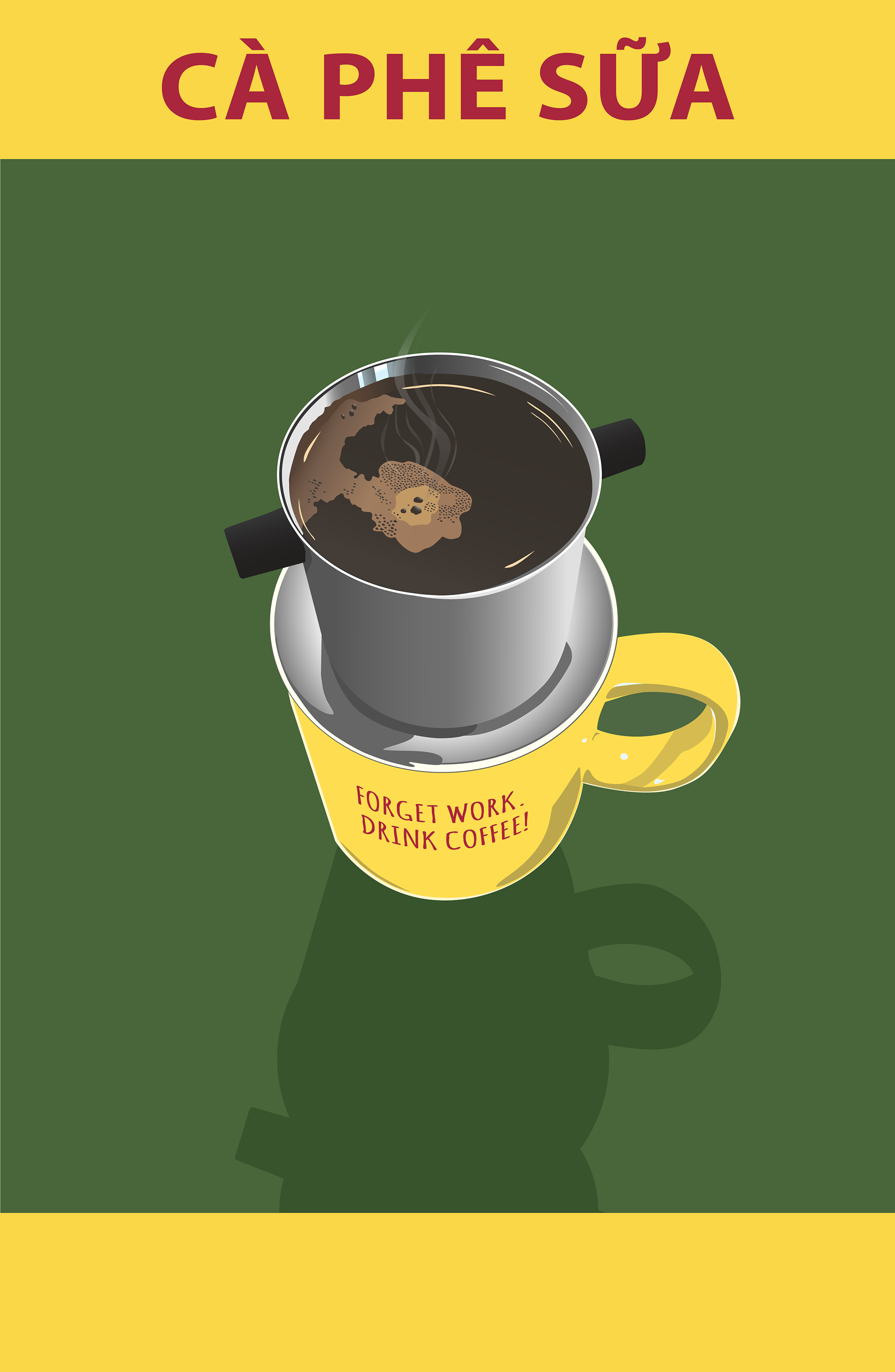 My favourite kind of coffee since visiting Vietnam and felt inspired to illustrate the process.  
