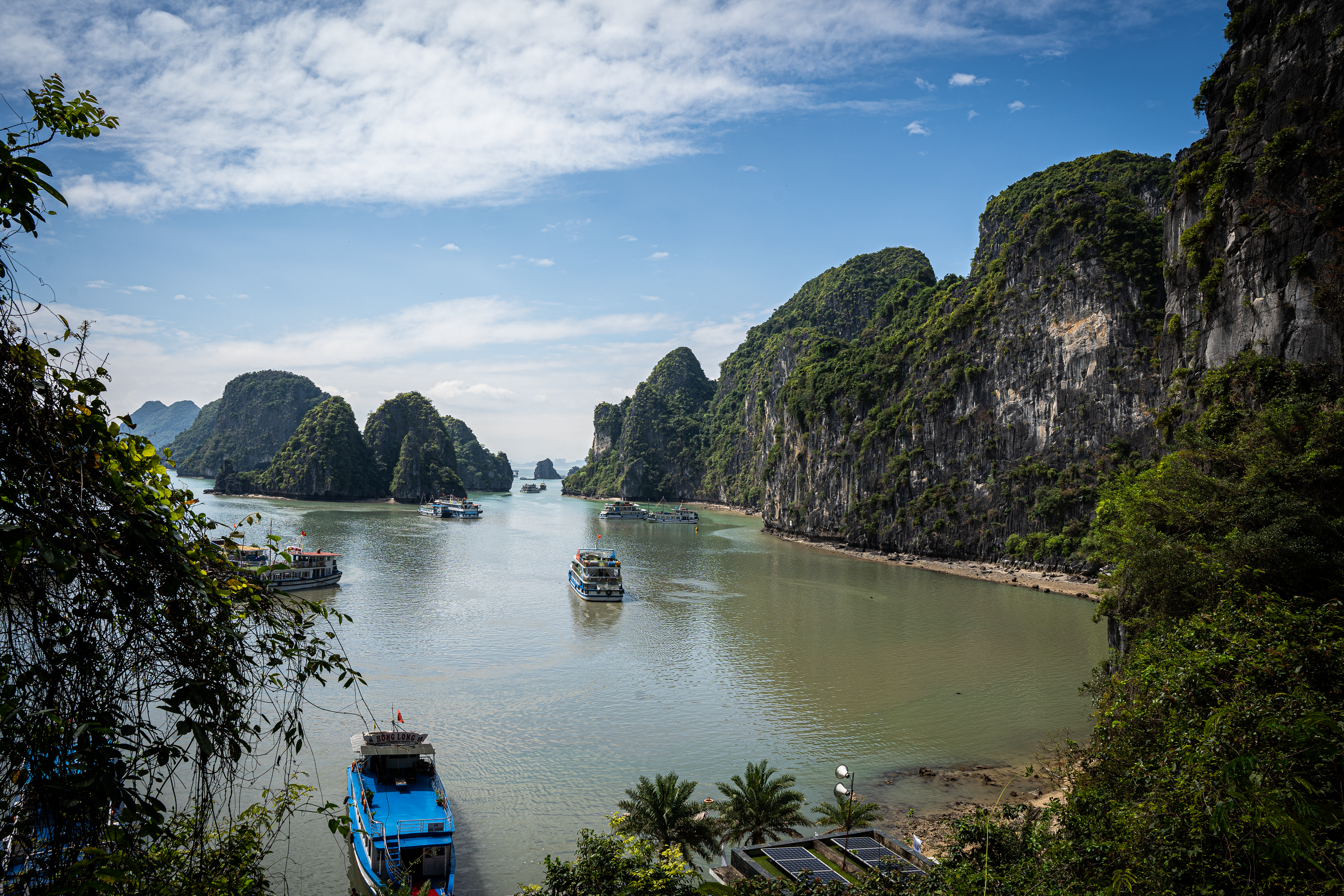 Views from within Hang Sửng Sốt Cave.