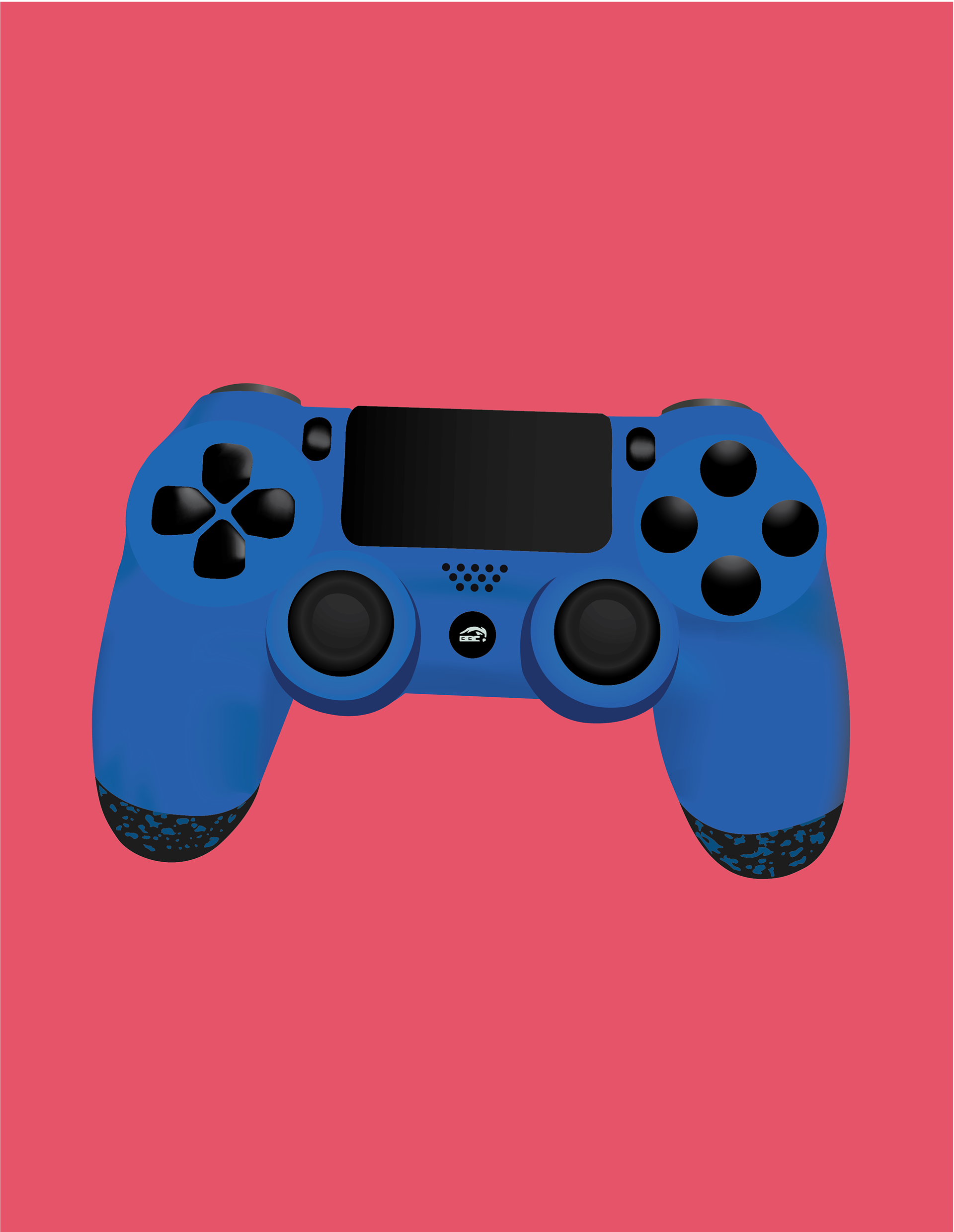 Tasked to bring my favourite object into the digital world, I drew my customized PS4 controller. 