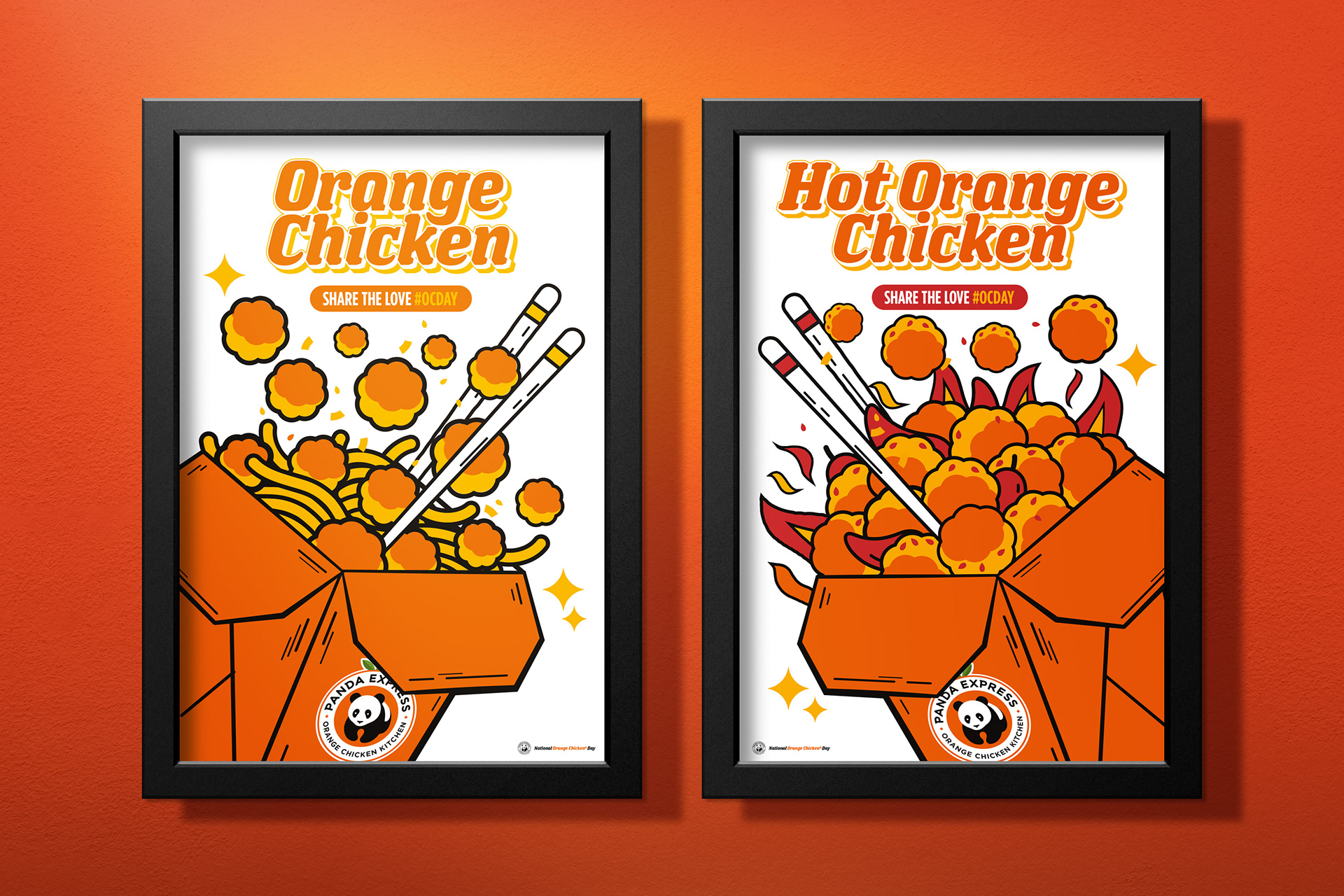Panda Express - Orange Chicken Day Illustrations by Jeffrey Dirkse