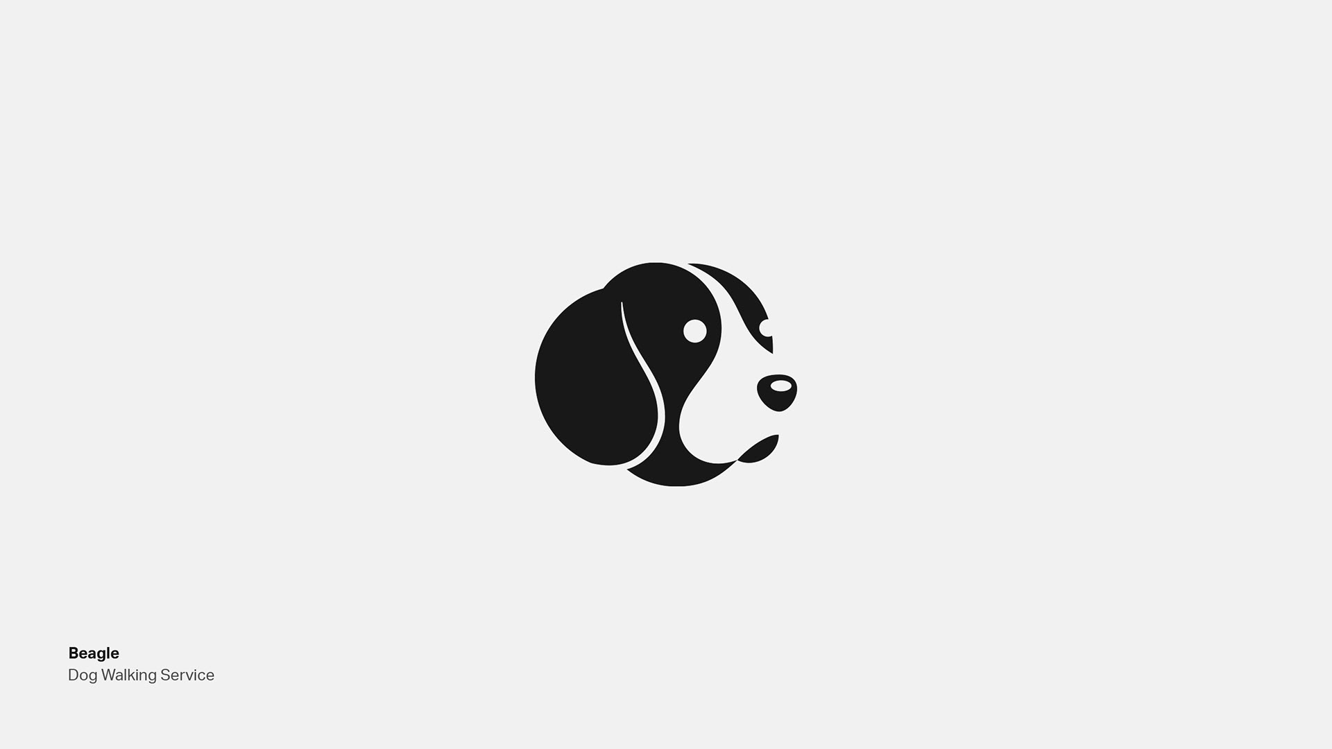 Dog Abstract Animal Company THC Marijuana Restaurant Logo Design by Freelance Designer Jeffrey Dirkse