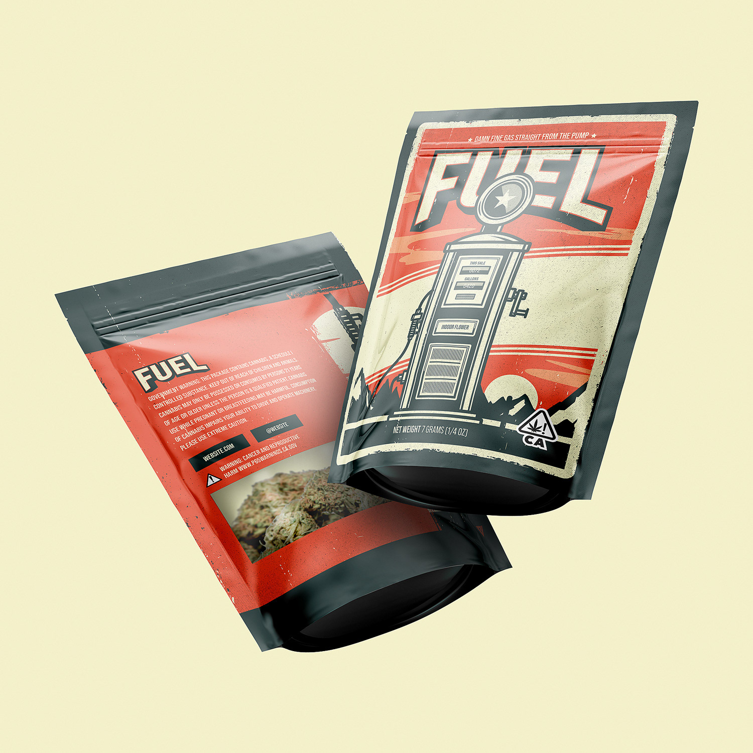 Fuel Cannabis California Marijuana 420 Weed California Los Angeles Brand Design by Jeffrey Dirkse
