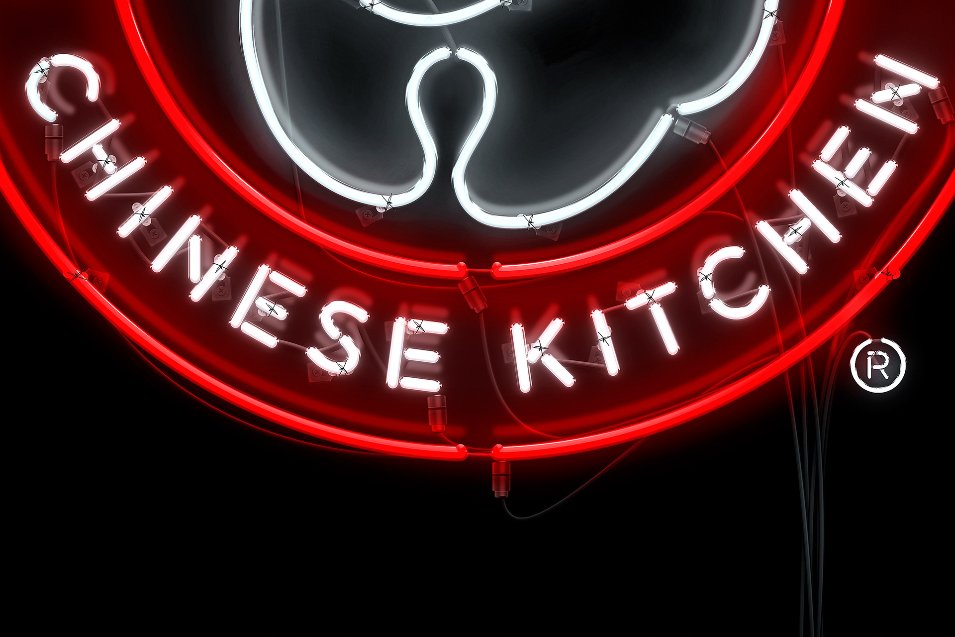 Panda Express Neon Sign Artwork Key Visual Illustration by Jeffrey Dirkse