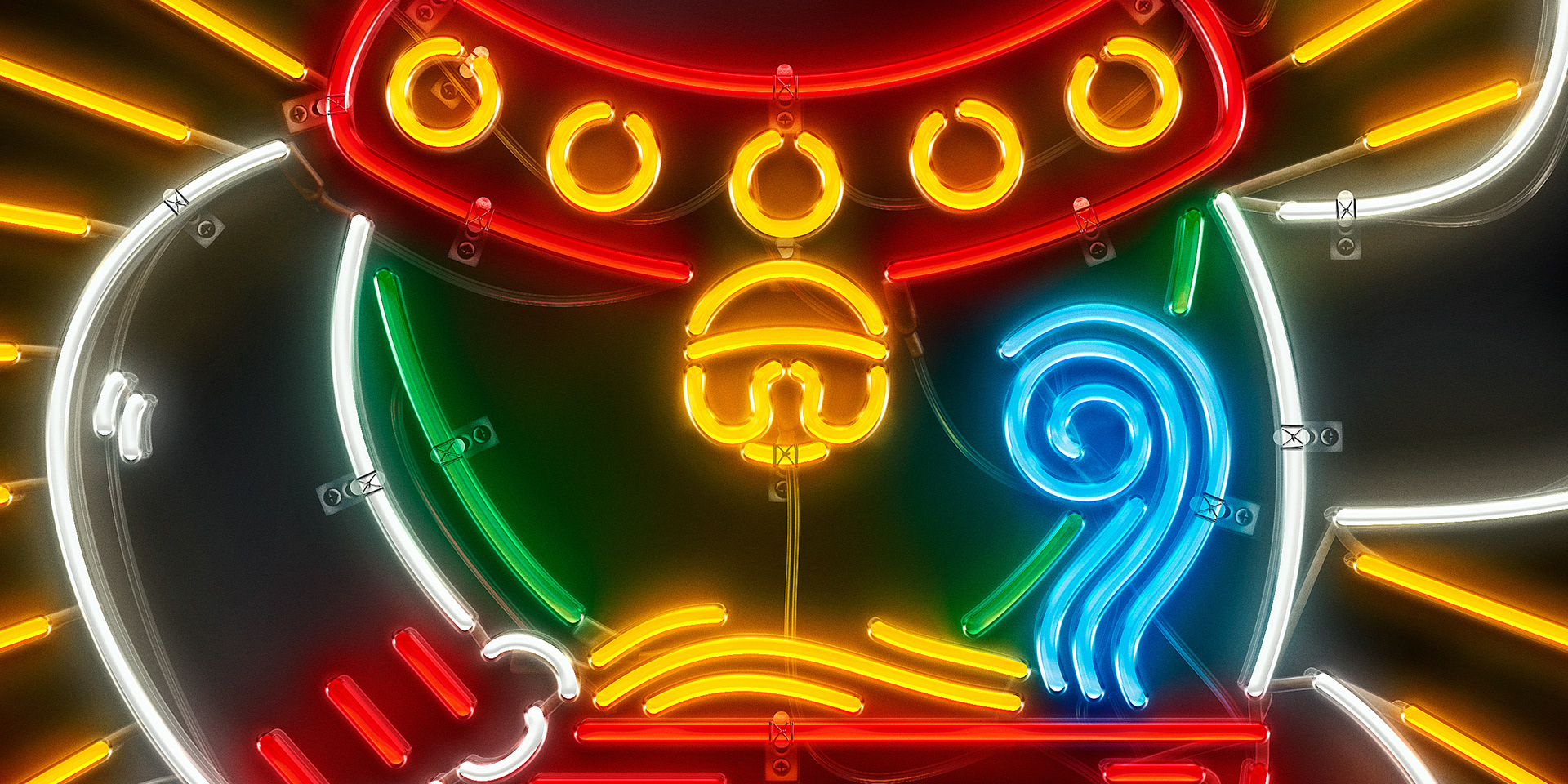 Lucky Mao Neon Sign Lucky Cat New York Chinese Restaurant Brand Identity by Jeffrey Dirkse