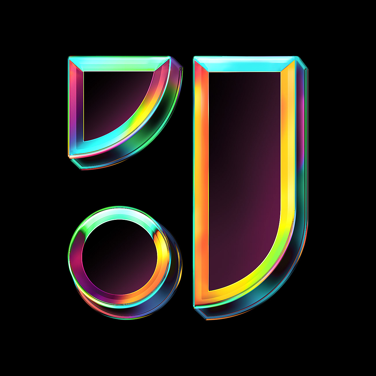 Jeffrey Dirkse Chromematic Type Lettering J Logo Design Brand Identity