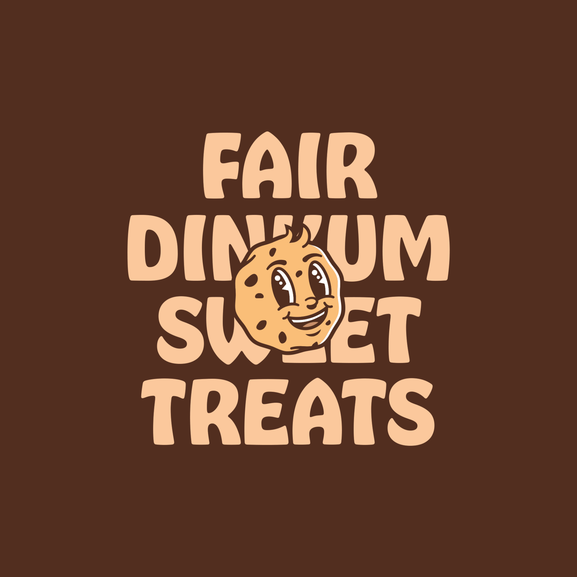 Jolly Cookies - Cookie Shop Chocolate Chip Mascot Logo Design by Freelance Designer Jeffrey Dirkse