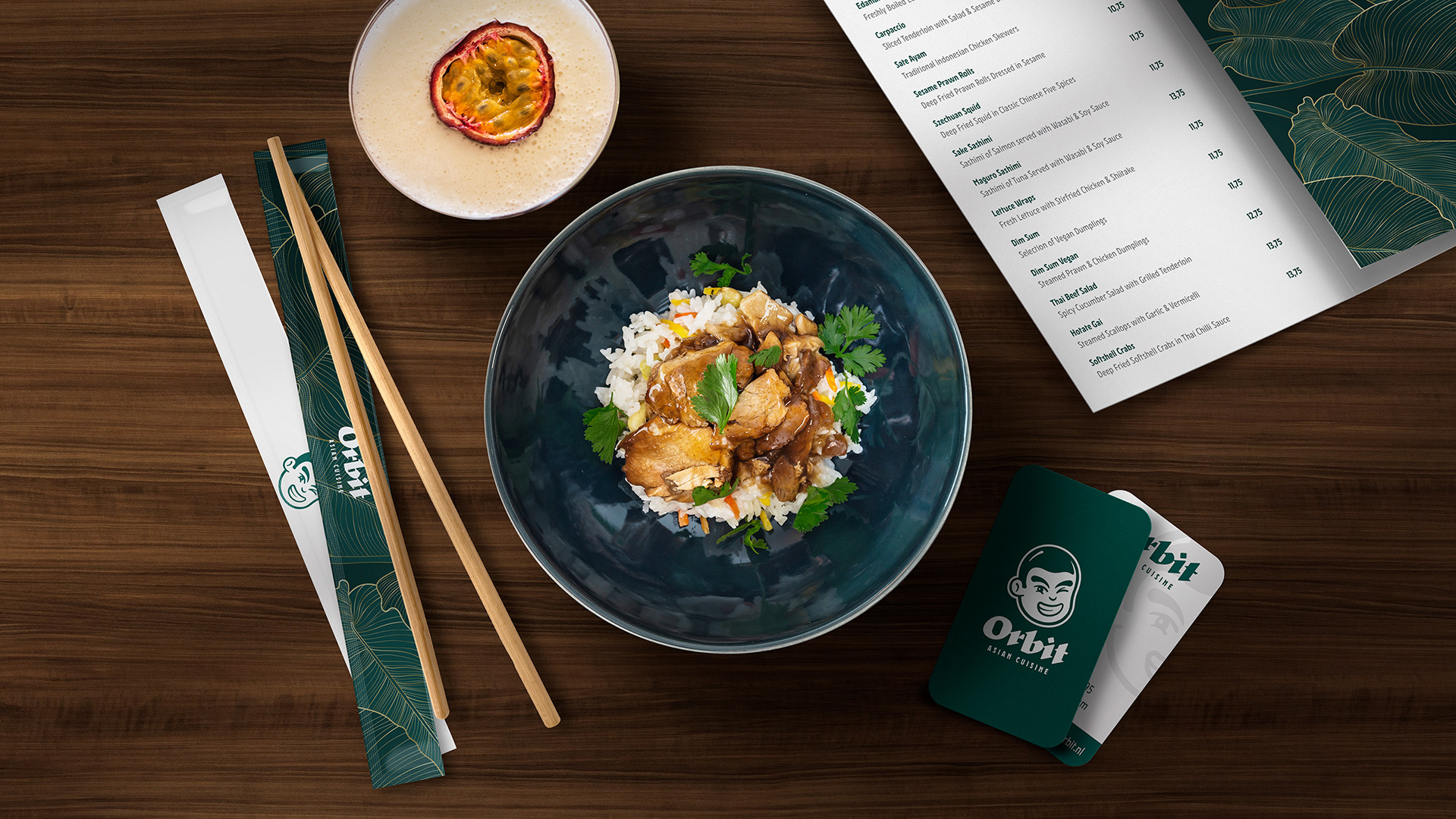 Orbit - Asian Cuisine Amsterdam Restaurant Logo Design by Jeffrey Dirkse