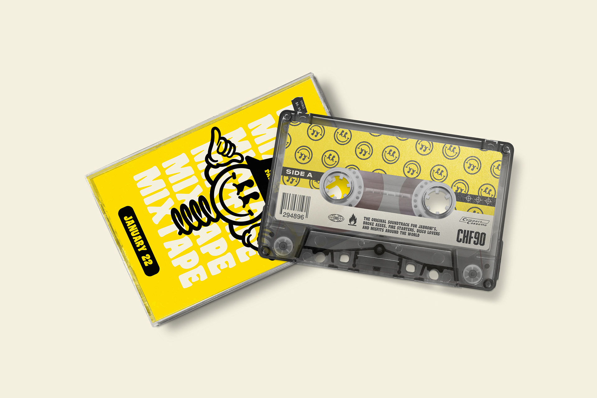 Molly Parton Acid Smiley Early Rave DJ Brand Identity Design by Freelance Designer Jeffrey Dirkse