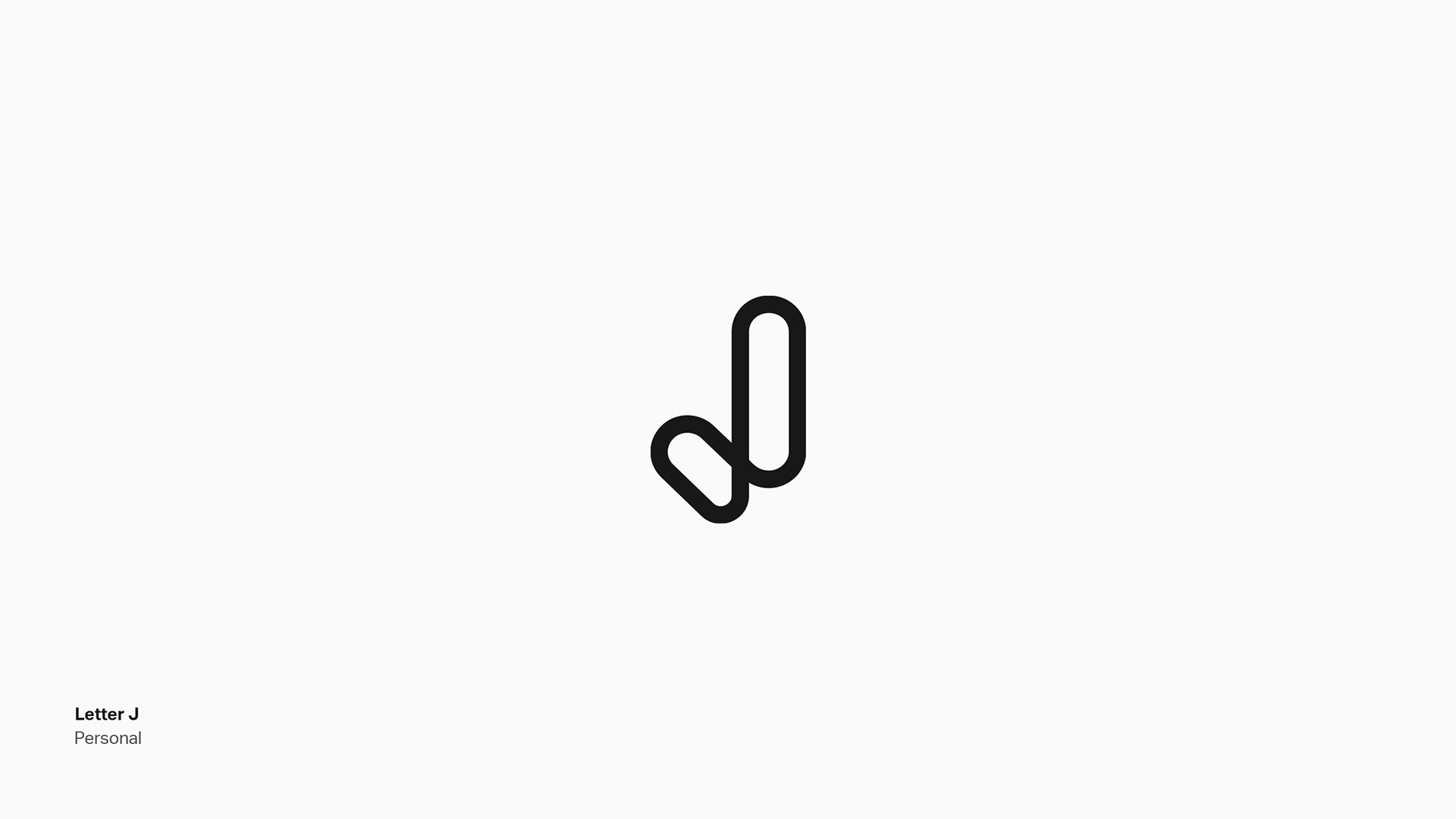 Letter J Typography Icon Mark Brand Identity Logo Graphic Mascot Design by Jeffrey Dirkse