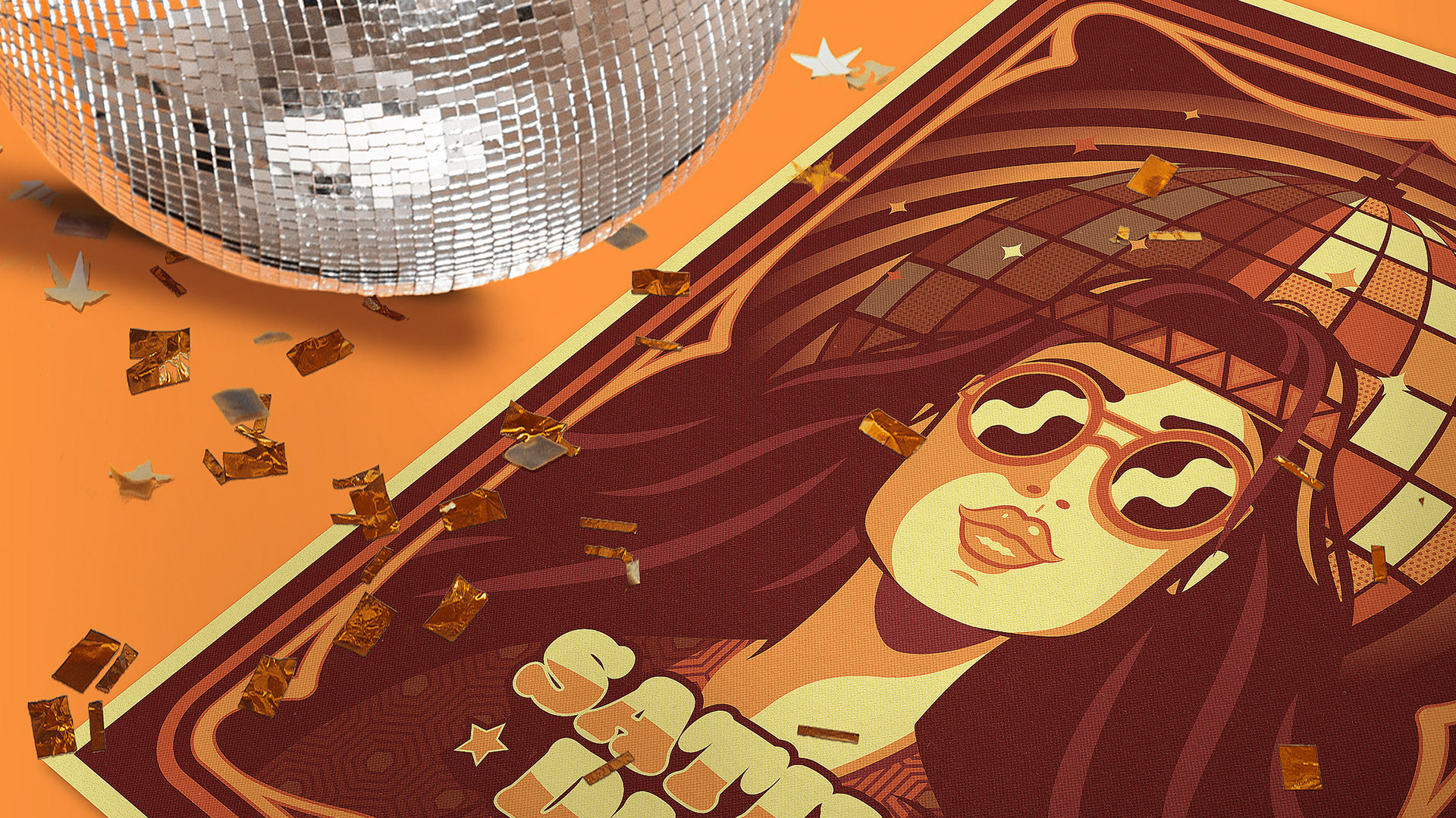 Sativa Diva Cannabis Weed THC Groovy Disco California Los Angeles Design by Jeffrey Dirkse