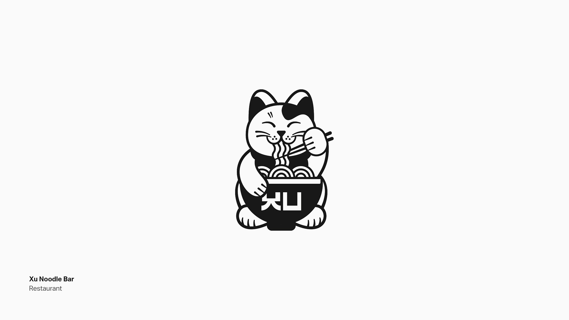 Chinese Japanese Ramen Noodles Restaurant Brand Identity Logo Graphic Mascot Design by Jeffrey Dirkse