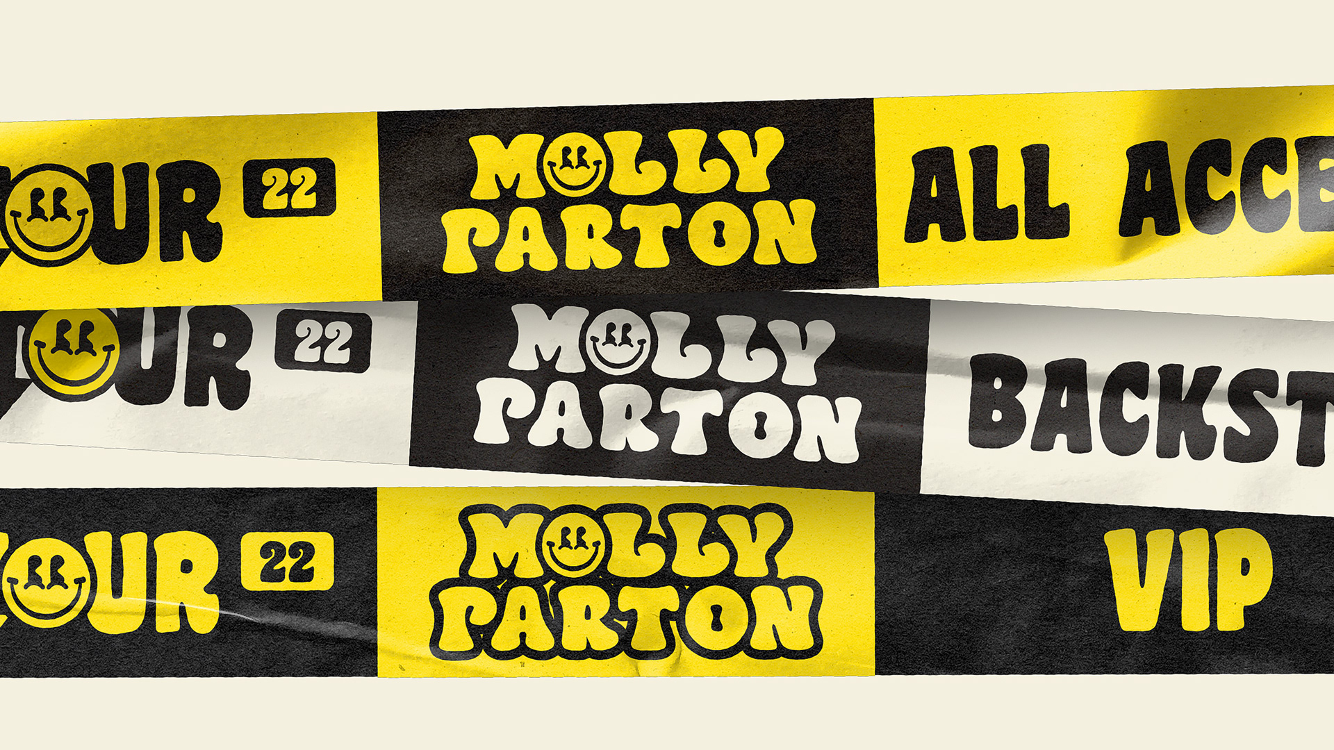 Molly Parton Acid Smiley Early Rave DJ Brand Identity Design by Freelance Designer Jeffrey Dirkse