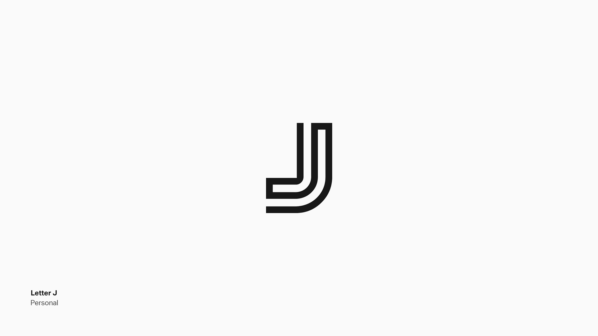 Letter J Typography Icon Mark Brand Identity Logo Graphic Mascot Design by Jeffrey Dirkse