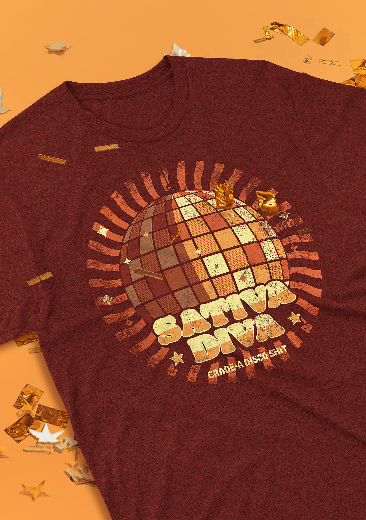 Sativa Diva Cannabis Weed THC Groovy Disco California Los Angeles Design by Jeffrey Dirkse