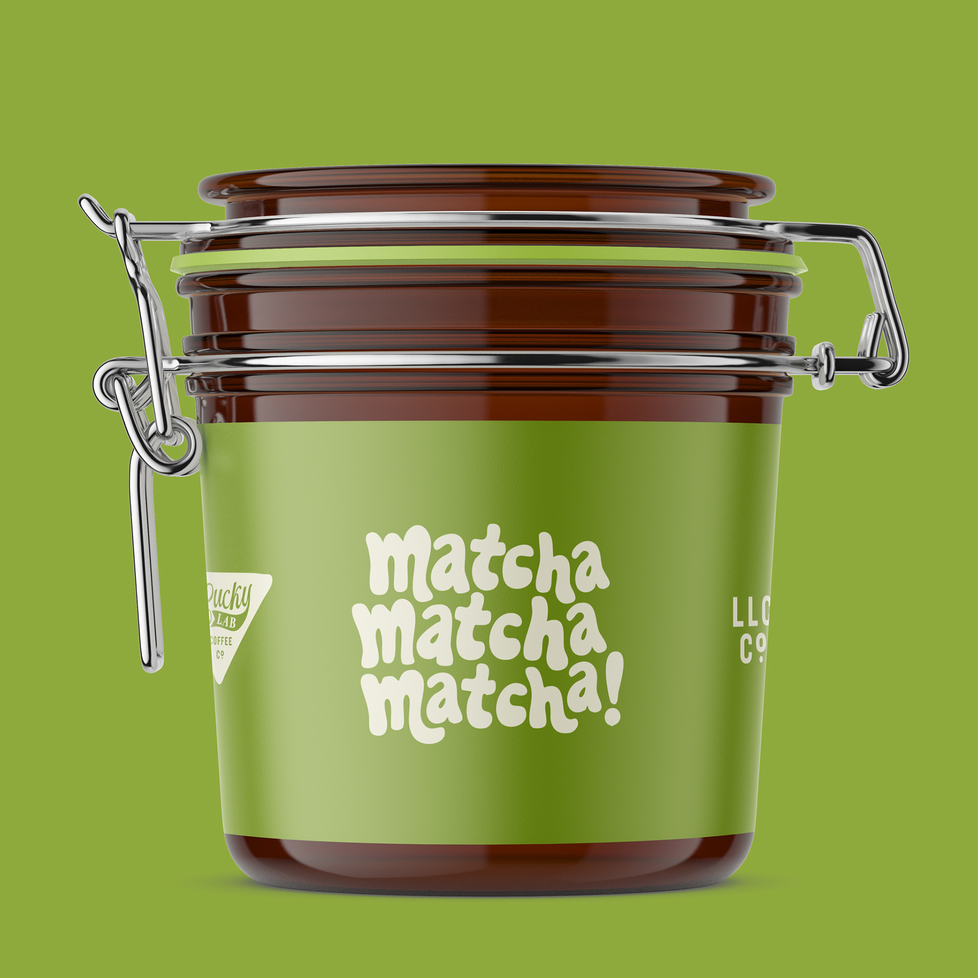 "Matcha Matcha Matcha!" Latch Top Weck Jar
