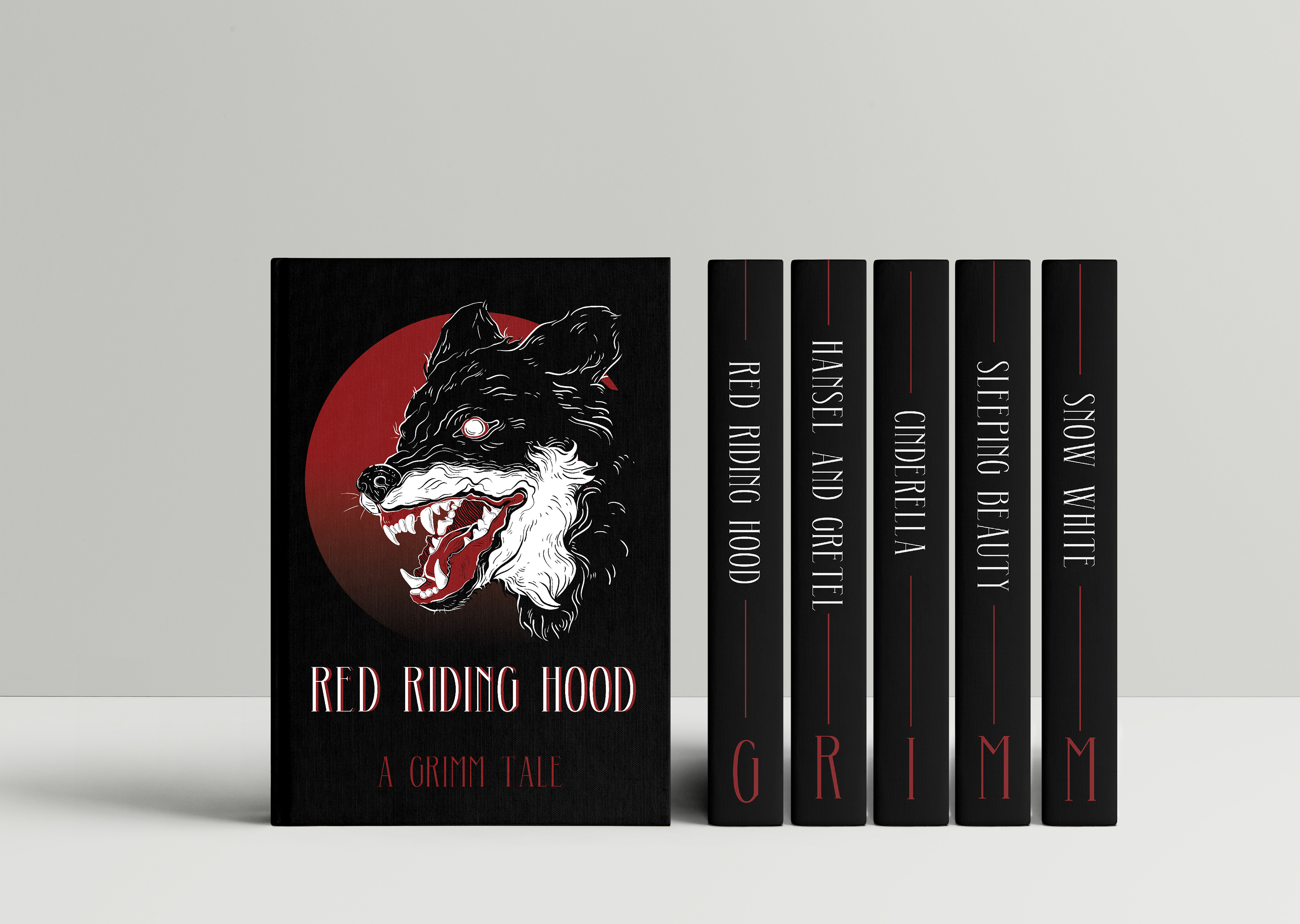 Grimm Book Cover Series - 2019; Classic Grimm Brothers tales illustrated covers. 