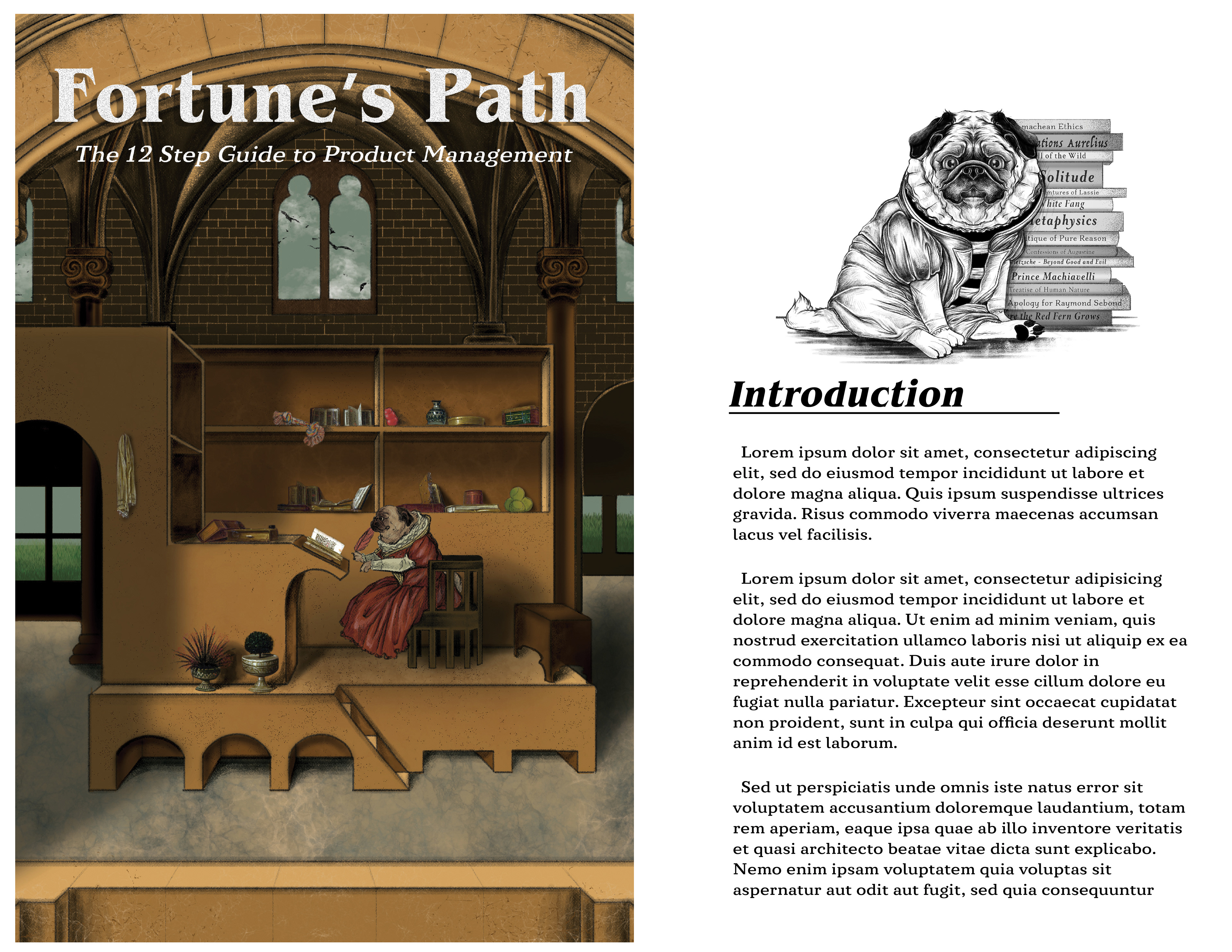 Fortune's Path - 2021; Illustrated book cover and spot illustrations for the book (currently in production).