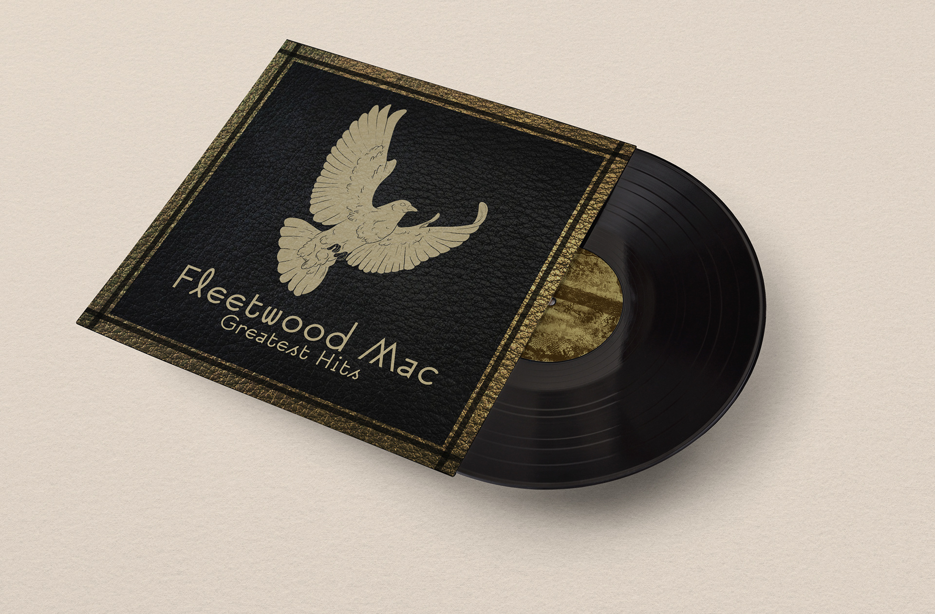 Fleetwood Mac Greatest Hits Album - 2018; Album artwork and design created with the idea of "leather and lace" to match the tour poster.