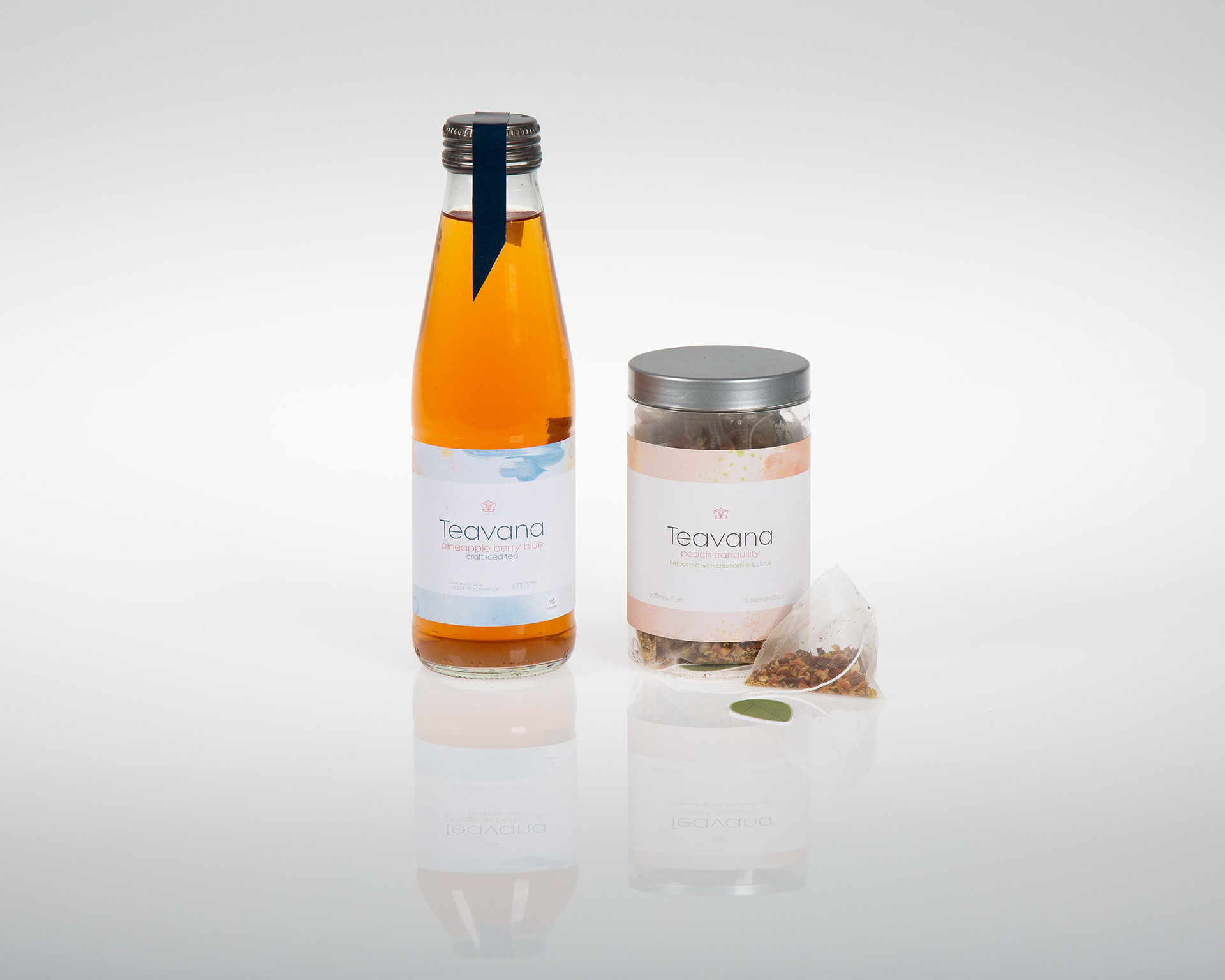 Teavana - 2019; Package redesign of the company's tea bags and bottled beverages. 