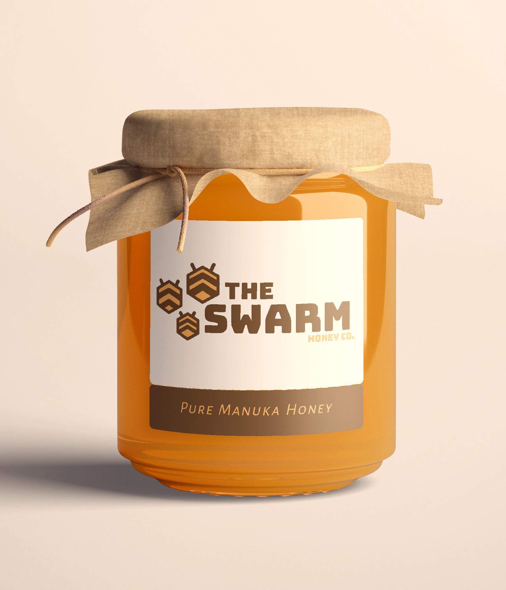 The Swarm Honey Co. - 2019; Logo design and packaging to showcase the honey and bees that make it.