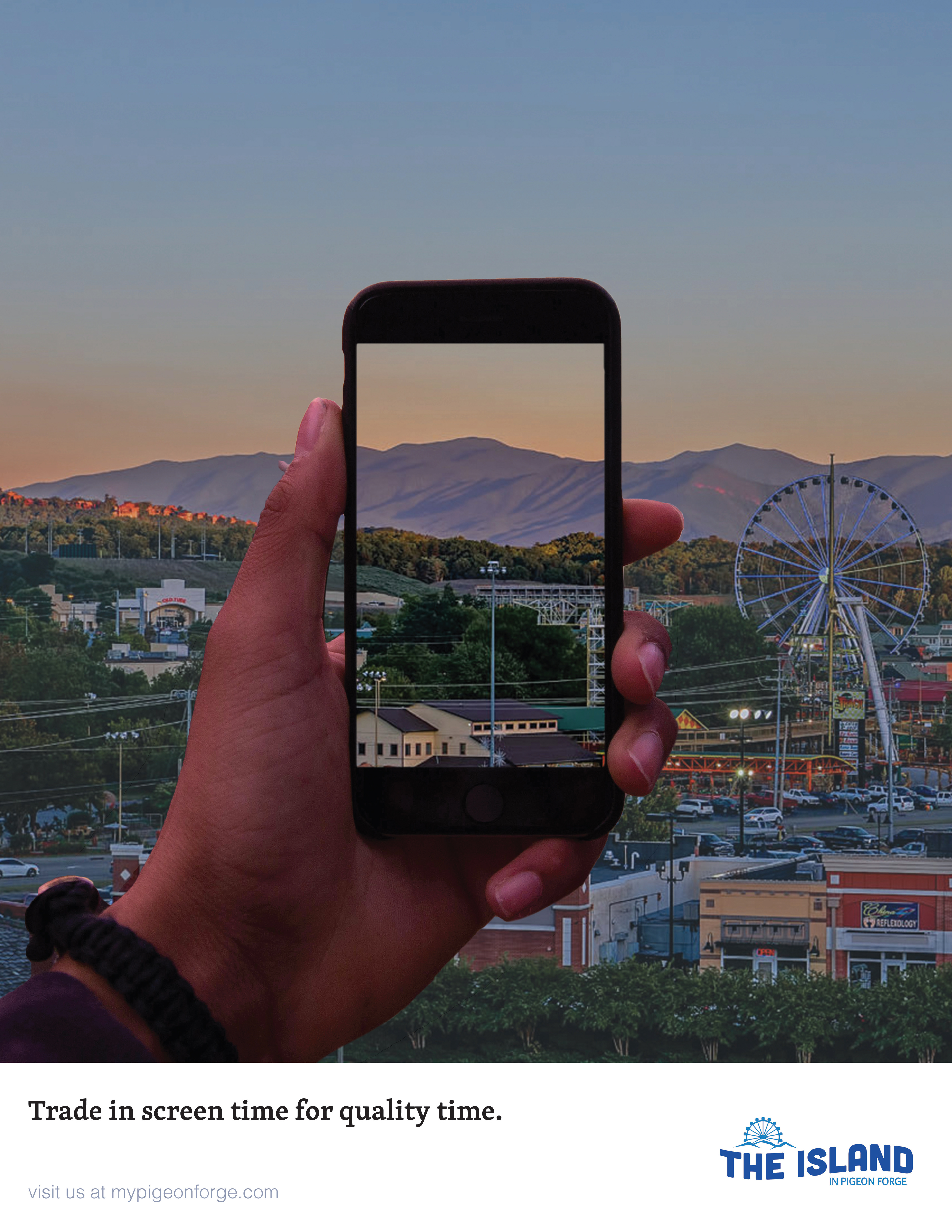 Smokies - 2021; Magazine campaign meant to encourage people to step away from their screens and spend time at the Smokies.